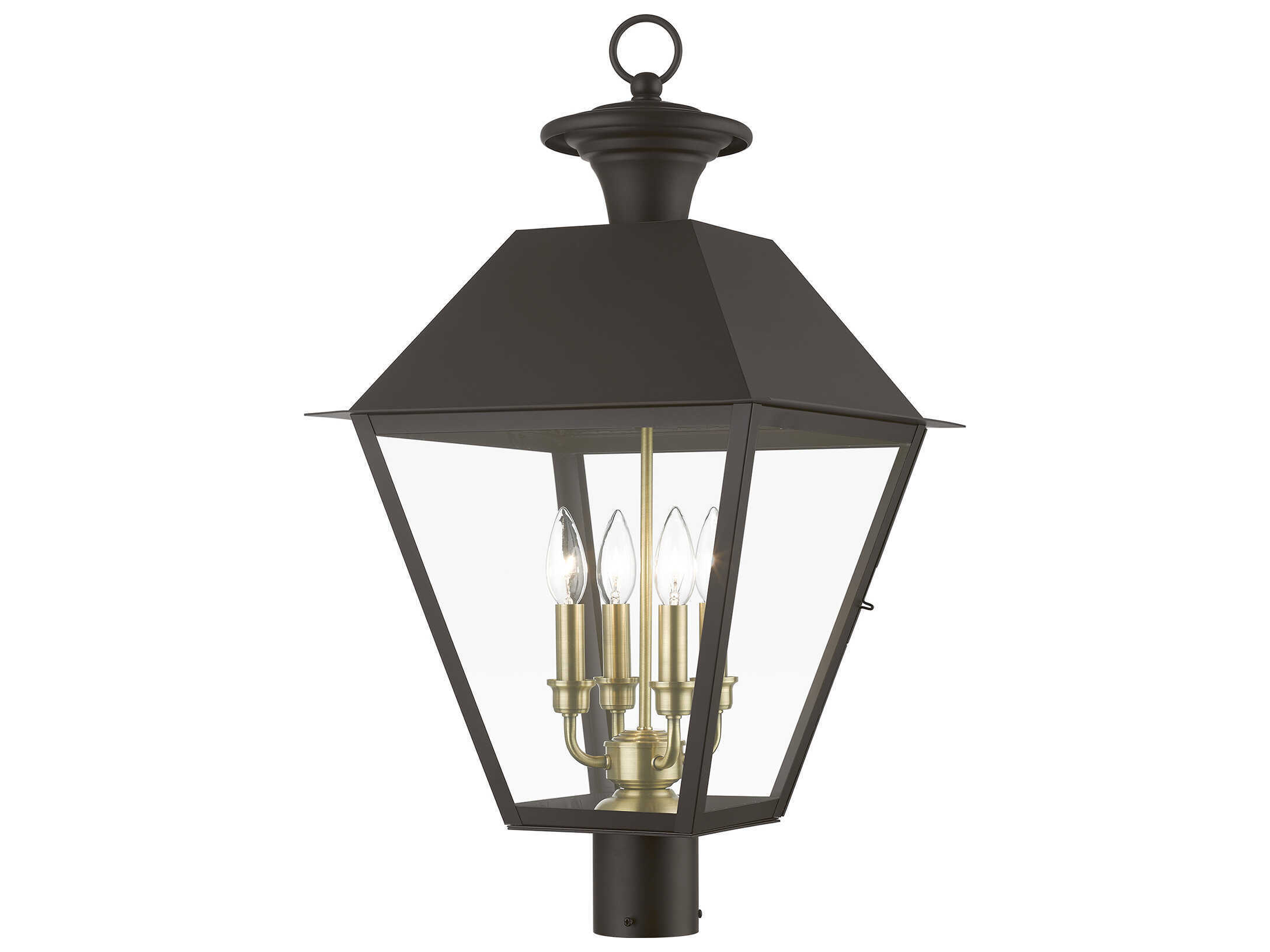Livex Lighting Wentworth Finish Cluster 4 - Light Outdoor Post Light