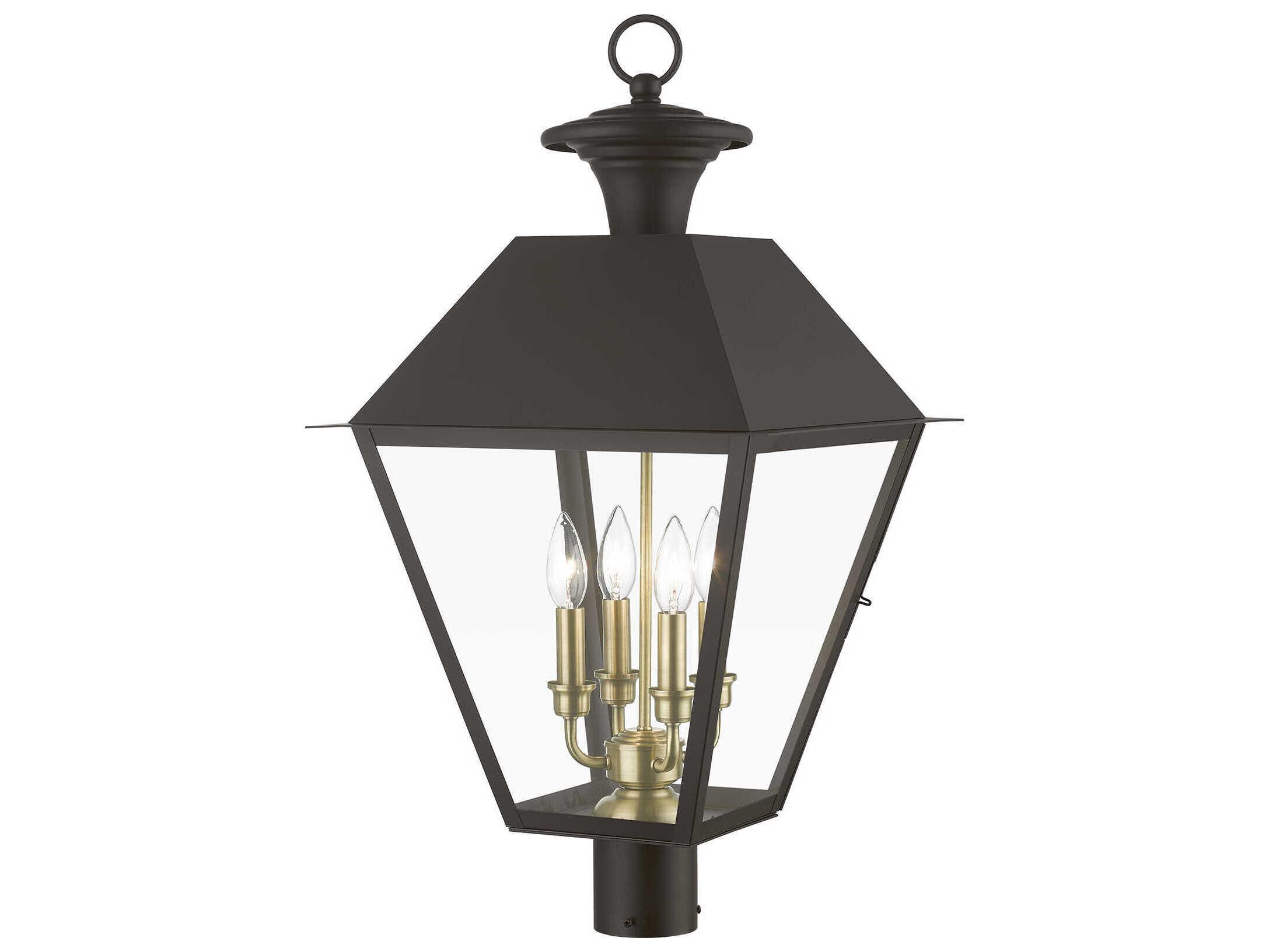Livex Lighting Wentworth Finish Cluster 4 - Light Outdoor Post Light