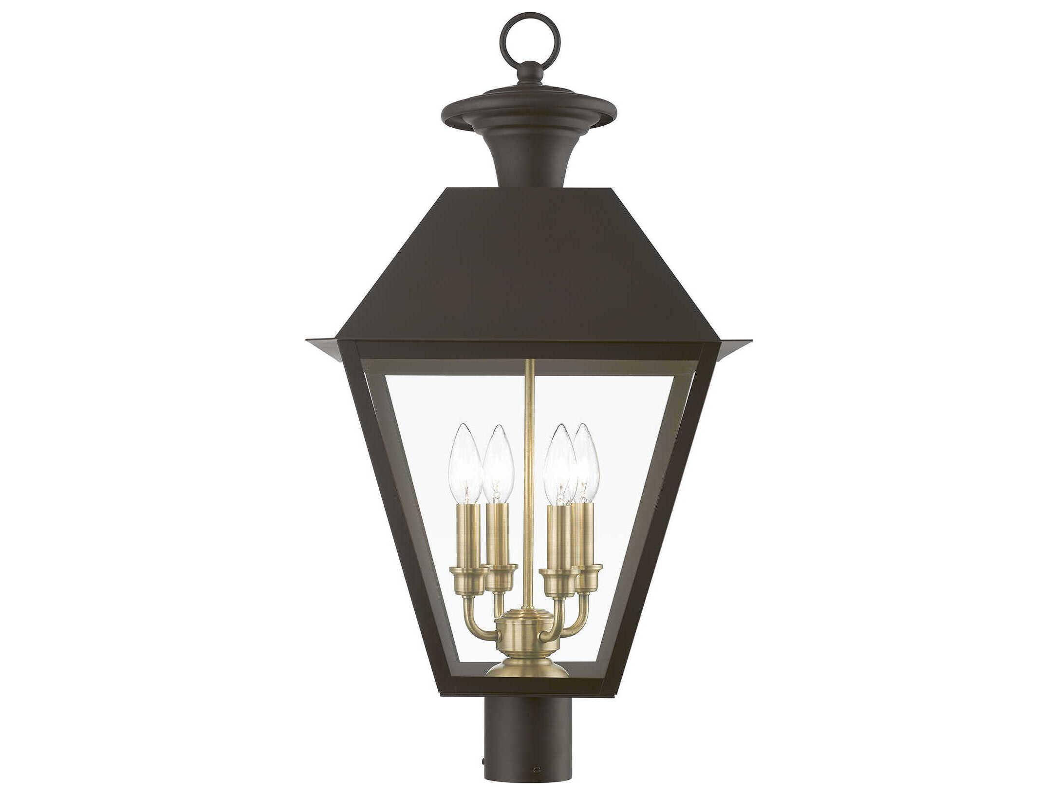 Livex Lighting Wentworth Finish Cluster 4 - Light Outdoor Post Light