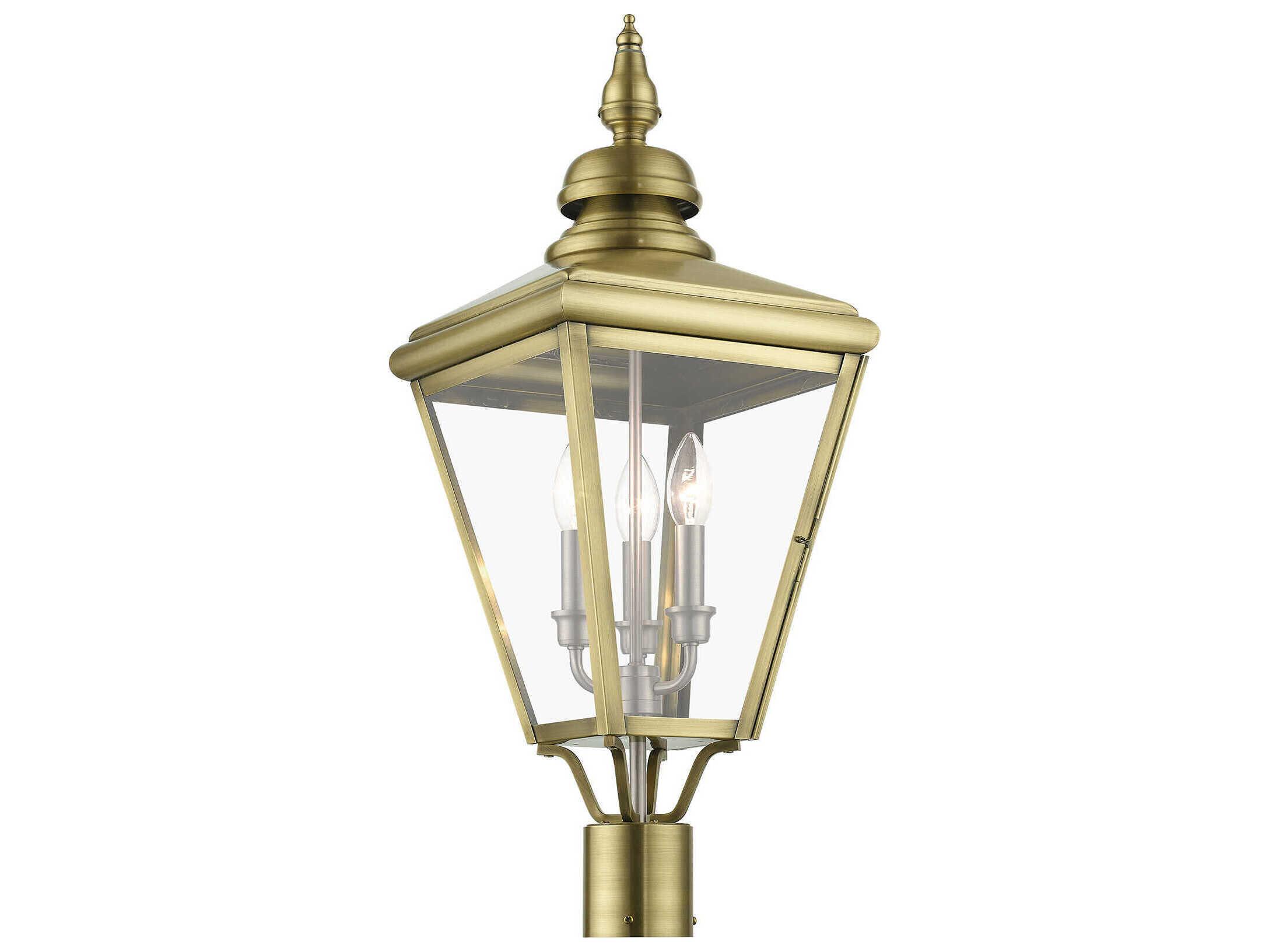 Livex Lighting Adams 3 - Light Outdoor Post Light
