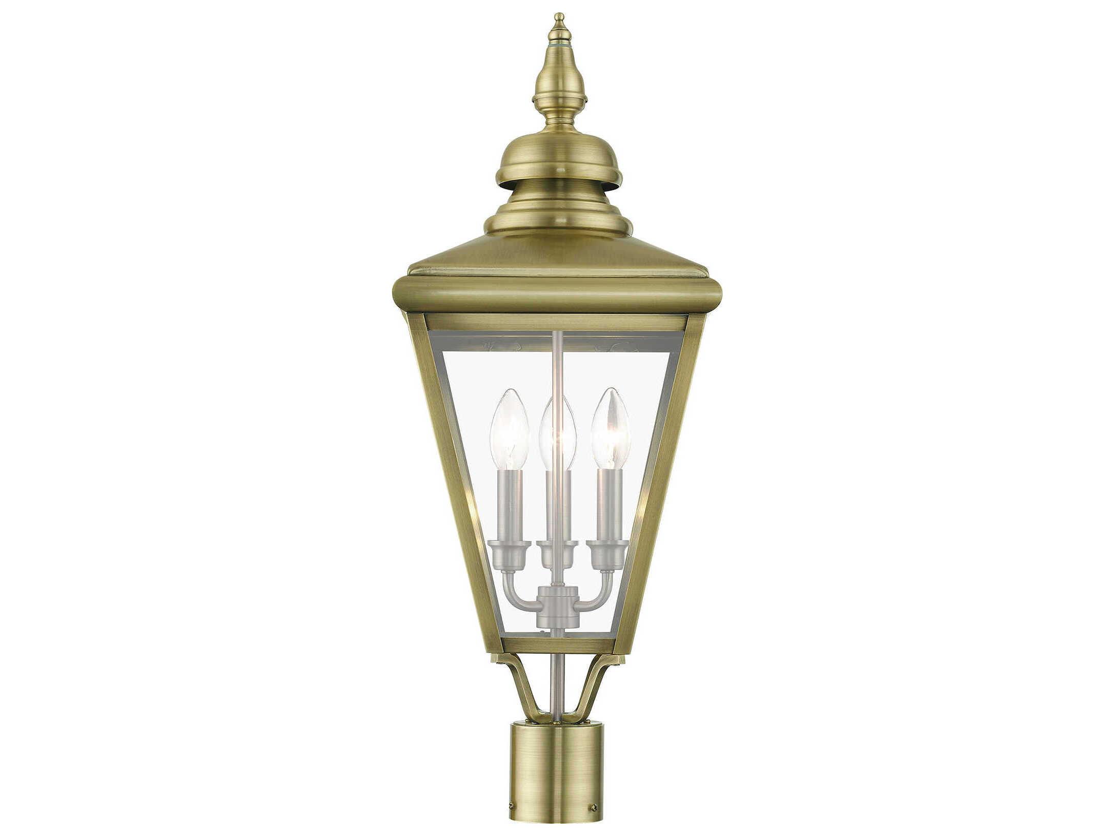 Livex Lighting Adams 3 - Light Outdoor Post Light