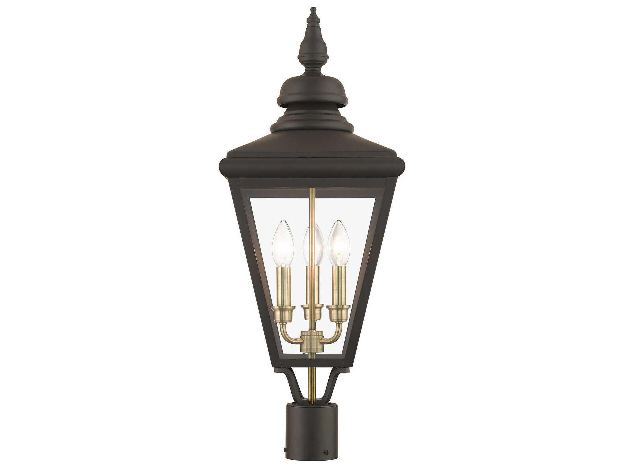 Livex Lighting Adams 3 - Light Outdoor Post Light