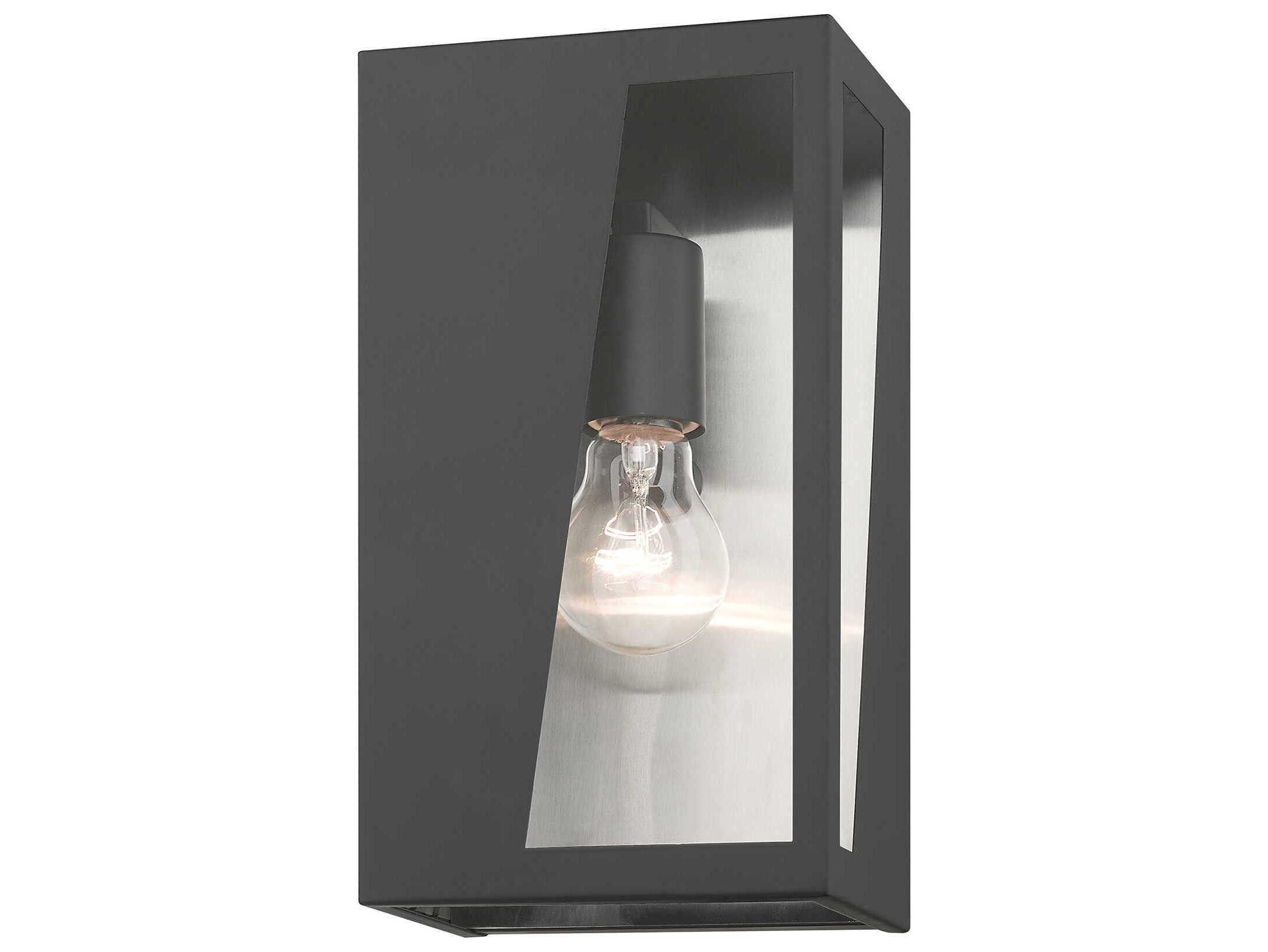 Livex Lighting Forsyth Stainless Steel 1 - Light Outdoor Wall Light