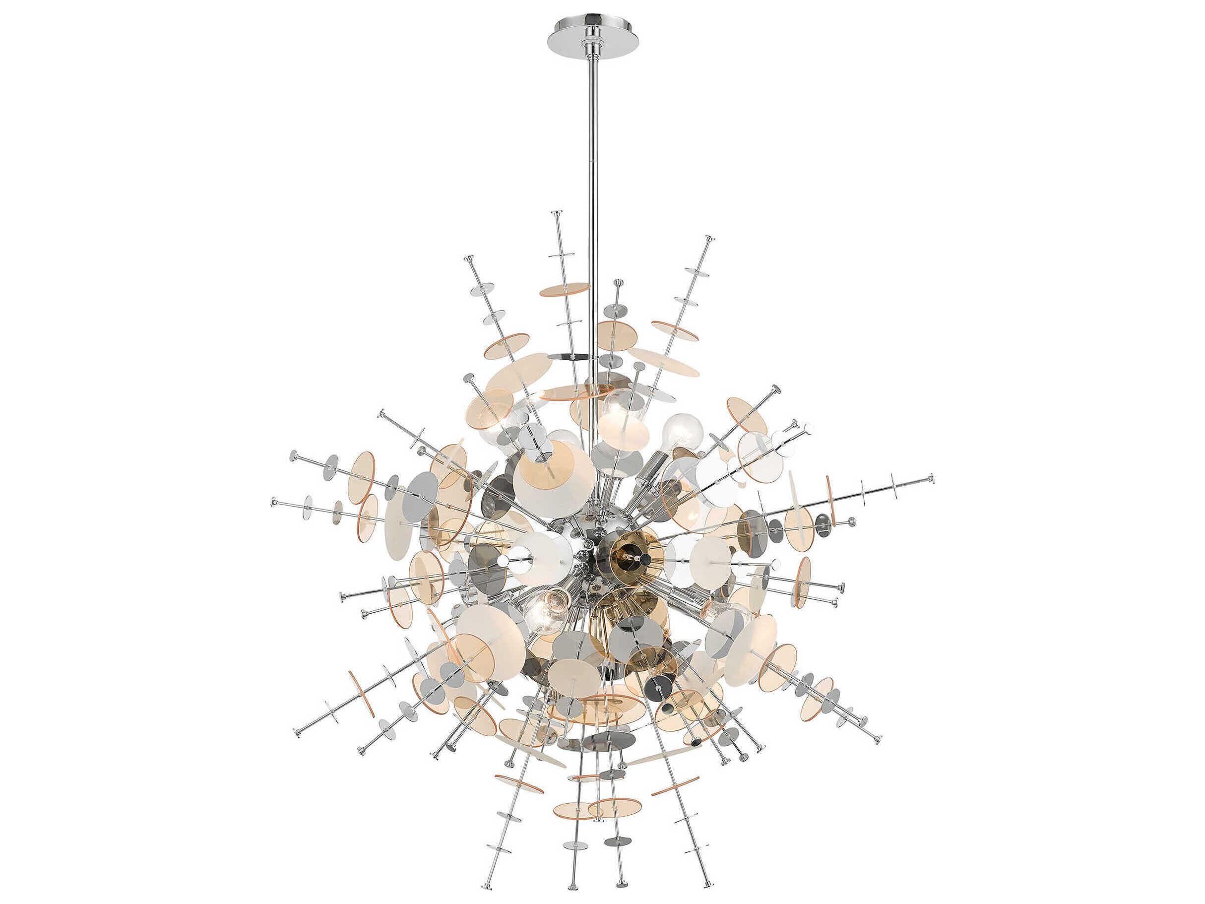 Livex Lighting Circulo 8-Light Polished Chrome Sputnik Pendant