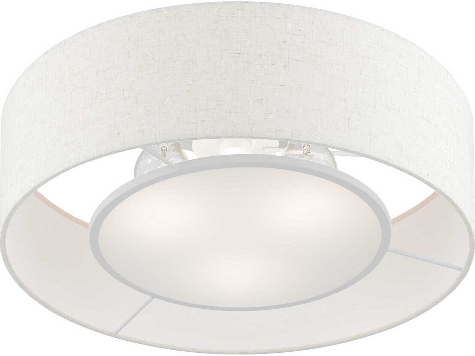 Livex Lighting Ellsworth 3-Light English Bronze Drum Semi Flush Mount