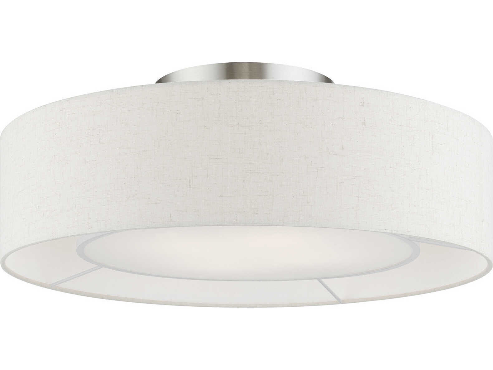 Livex Lighting Ellsworth 4-Light English Bronze Drum Semi Flush Mount