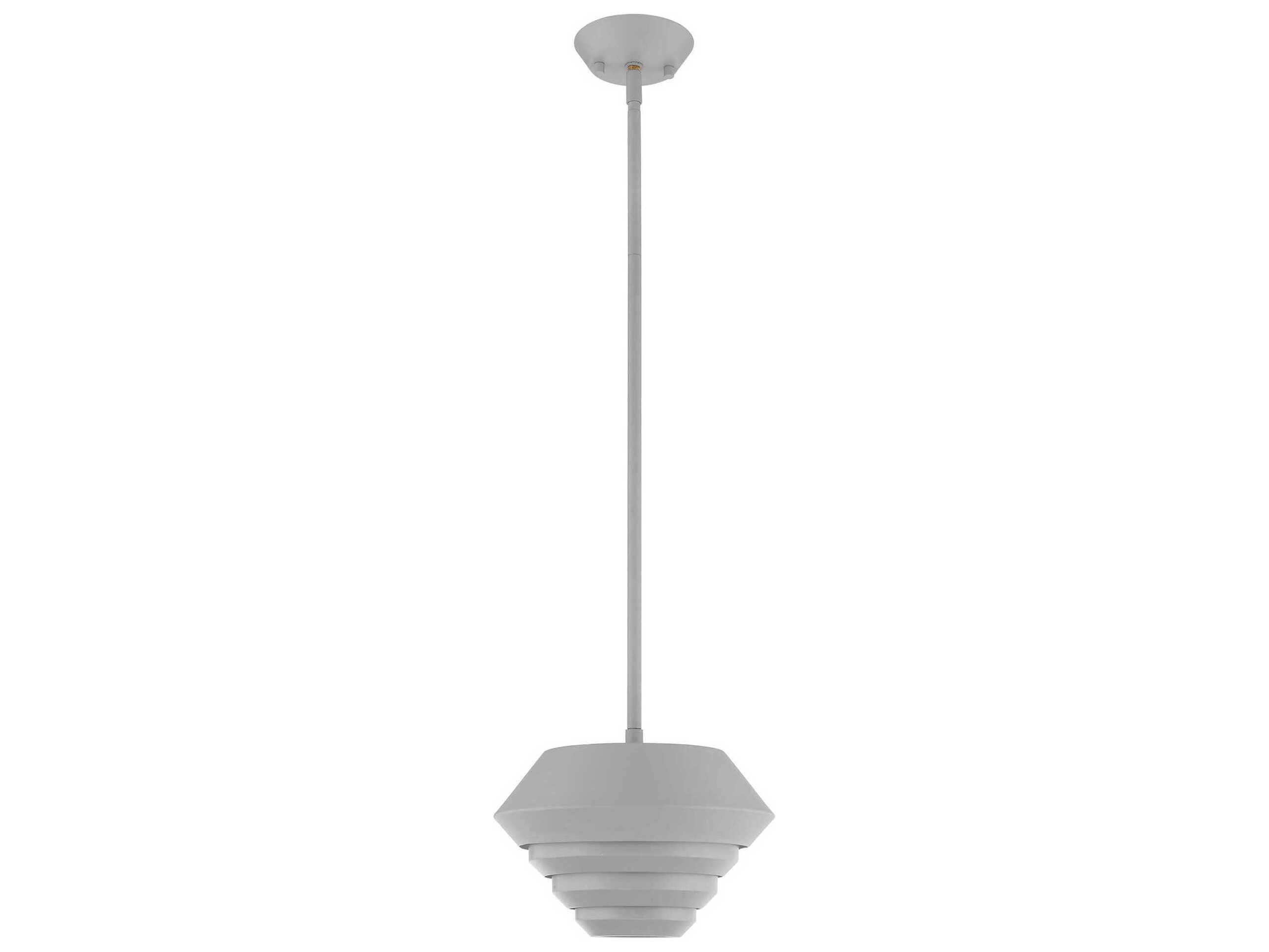 Livex Lighting Amsterdam 1-Light Nordic Gray Mini Pendant