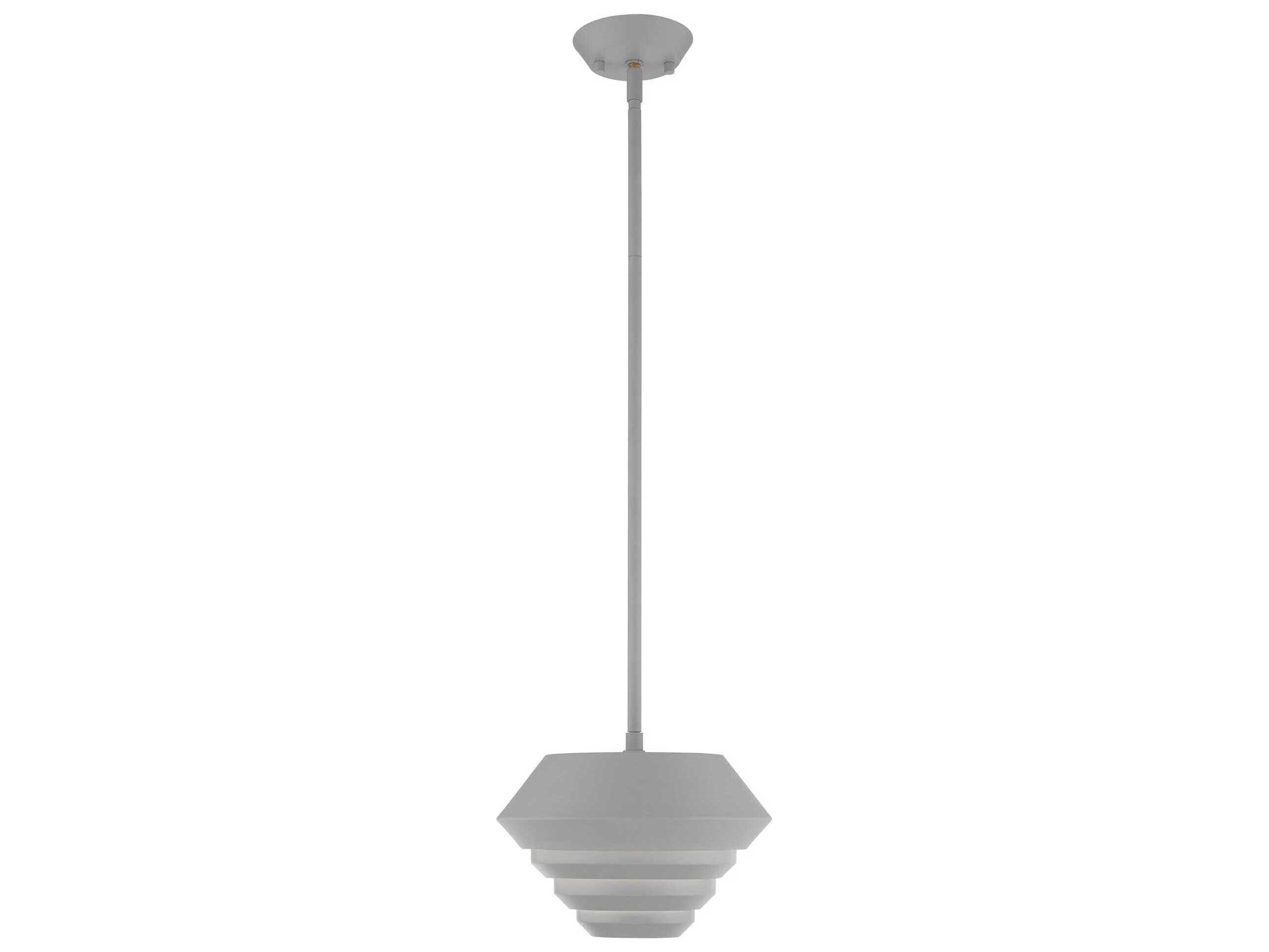 Livex Lighting Amsterdam 1-Light Nordic Gray Mini Pendant
