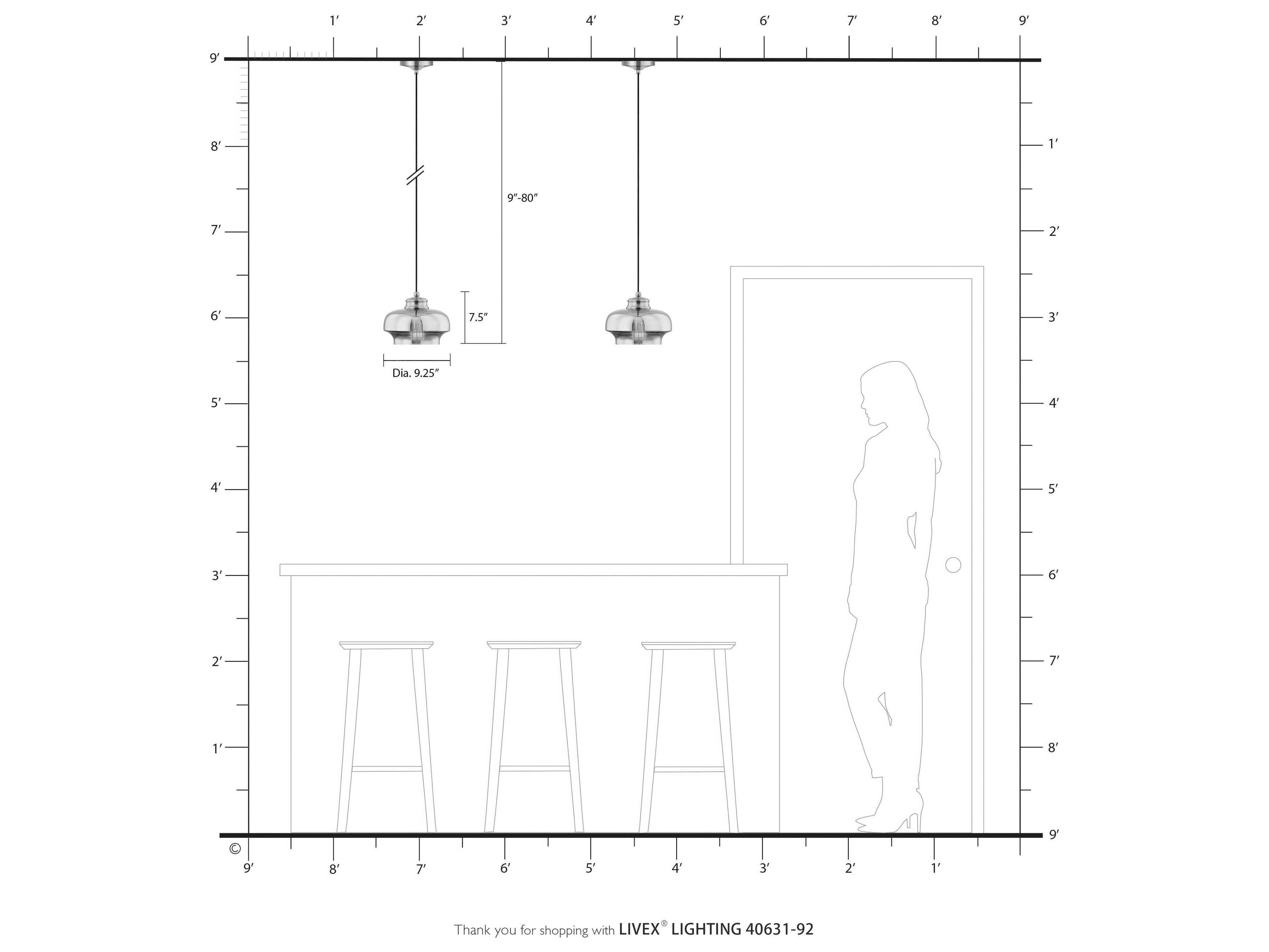 Livex Lighting Art Glass 1-Light English Bronze Mini Pendant