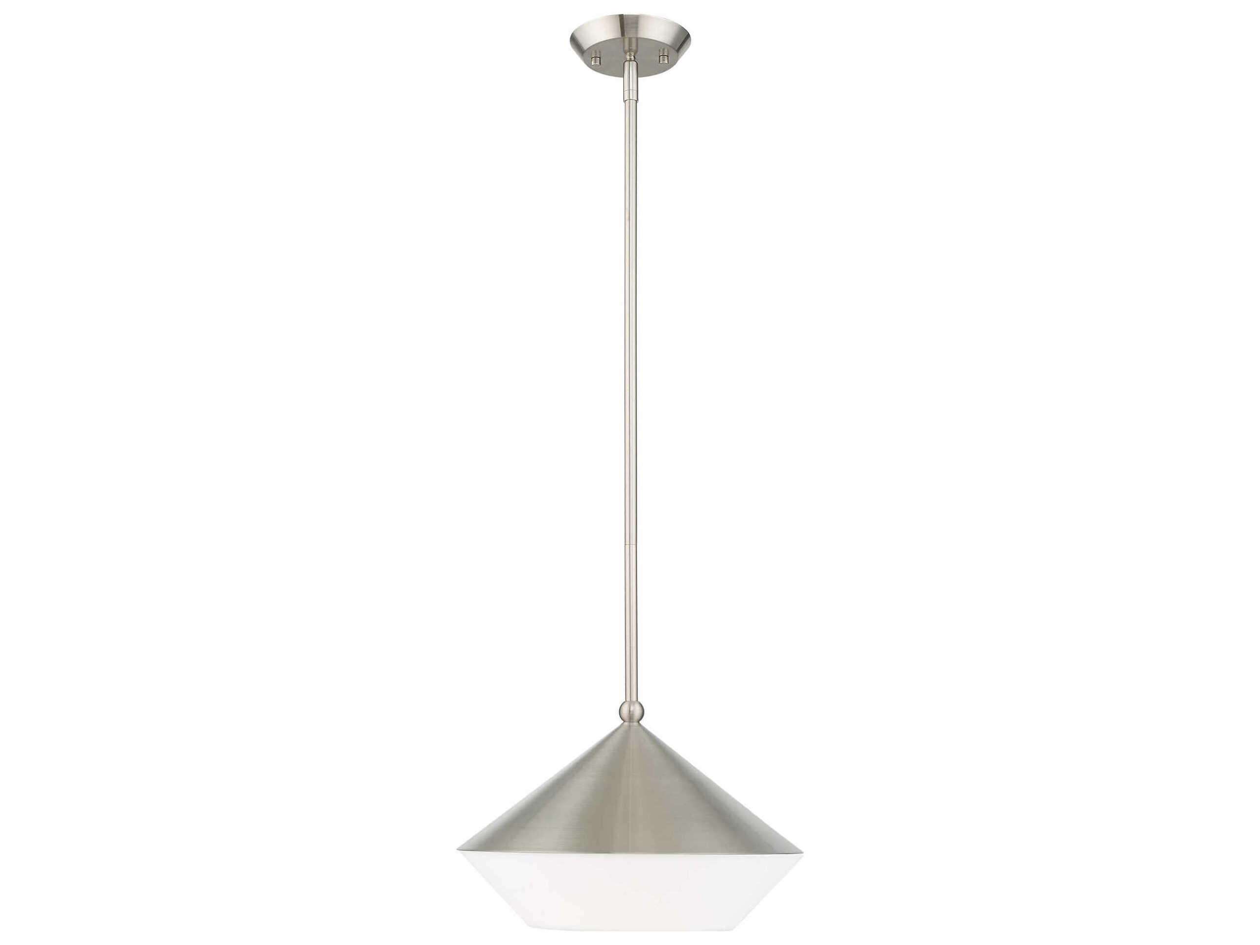 Livex Lighting Stockholm 1-Light Brushed Nickel Pendant