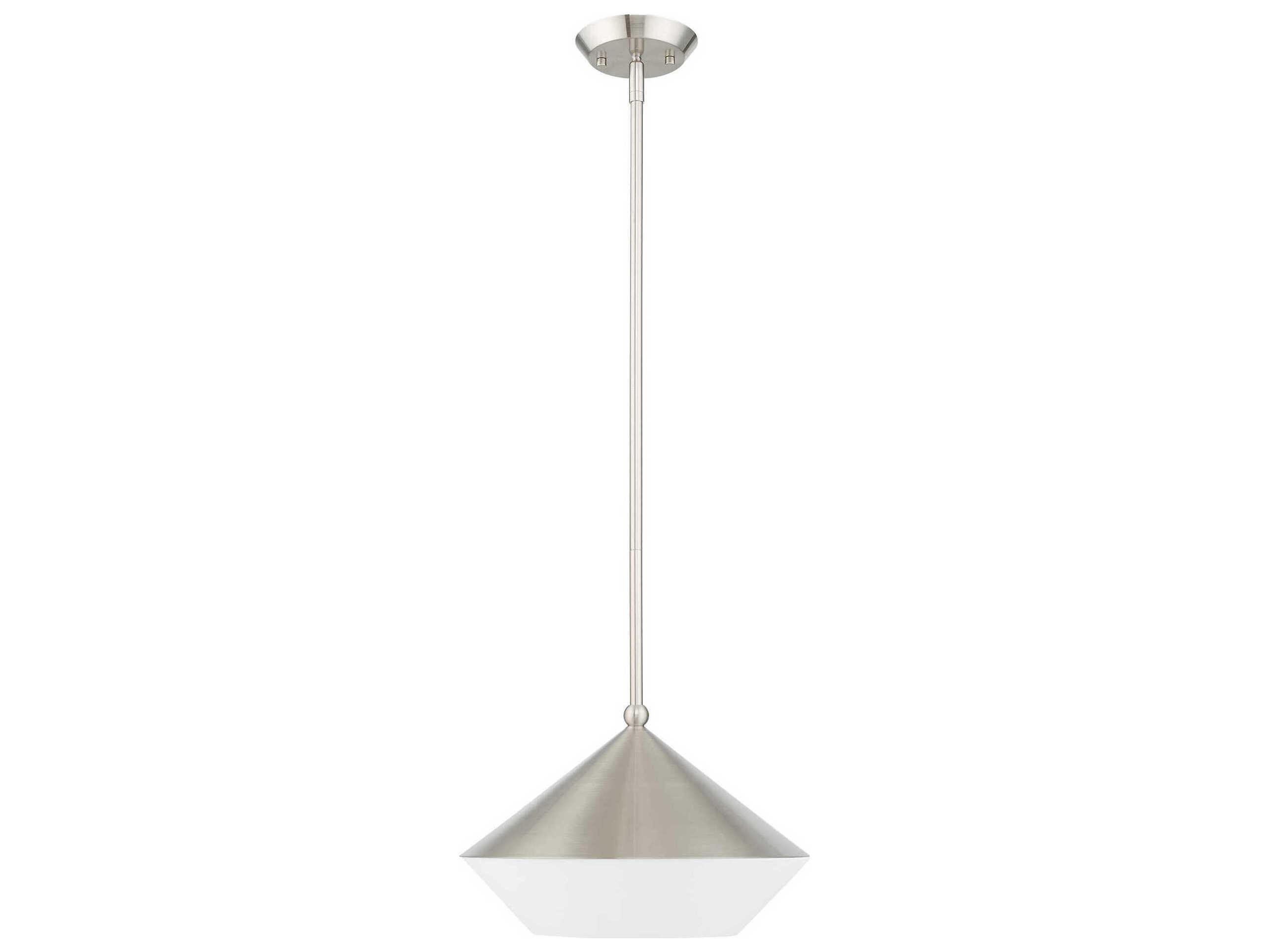 Livex Lighting Stockholm 1-Light Brushed Nickel Pendant