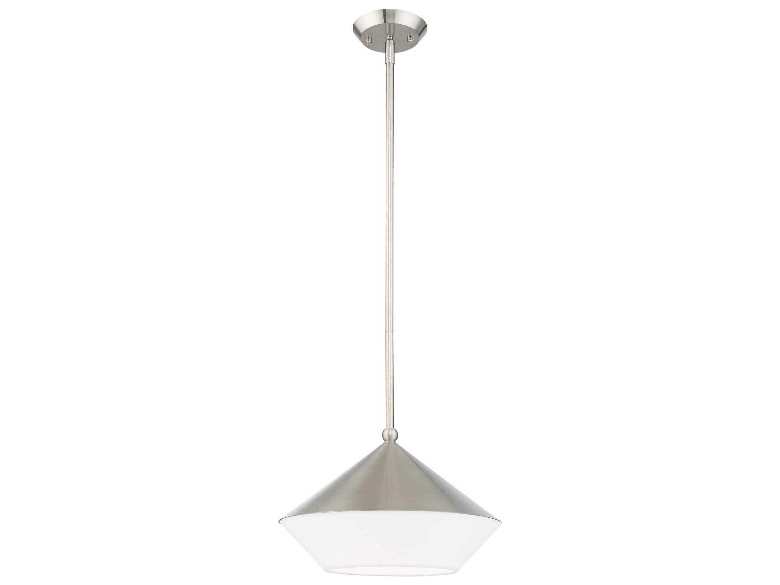 Livex Lighting Stockholm 1-Light Brushed Nickel Pendant