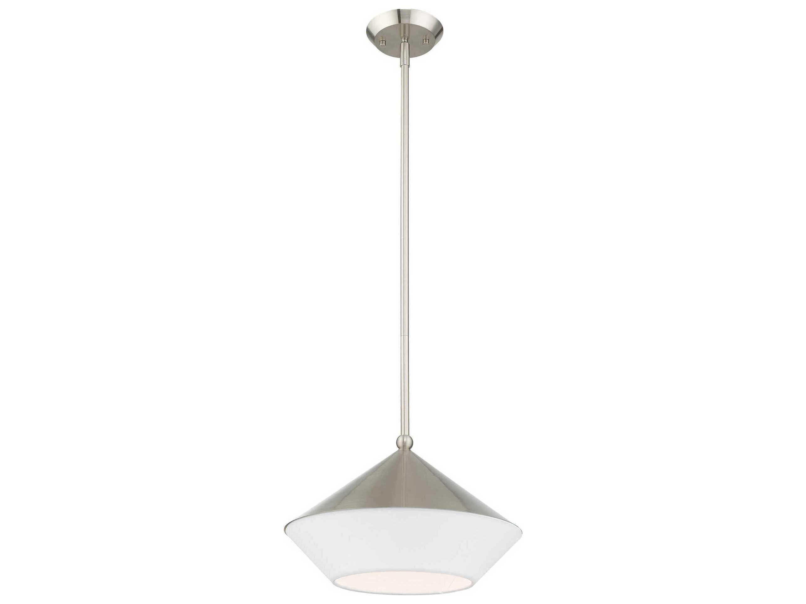 Livex Lighting Stockholm 1-Light Brushed Nickel Pendant