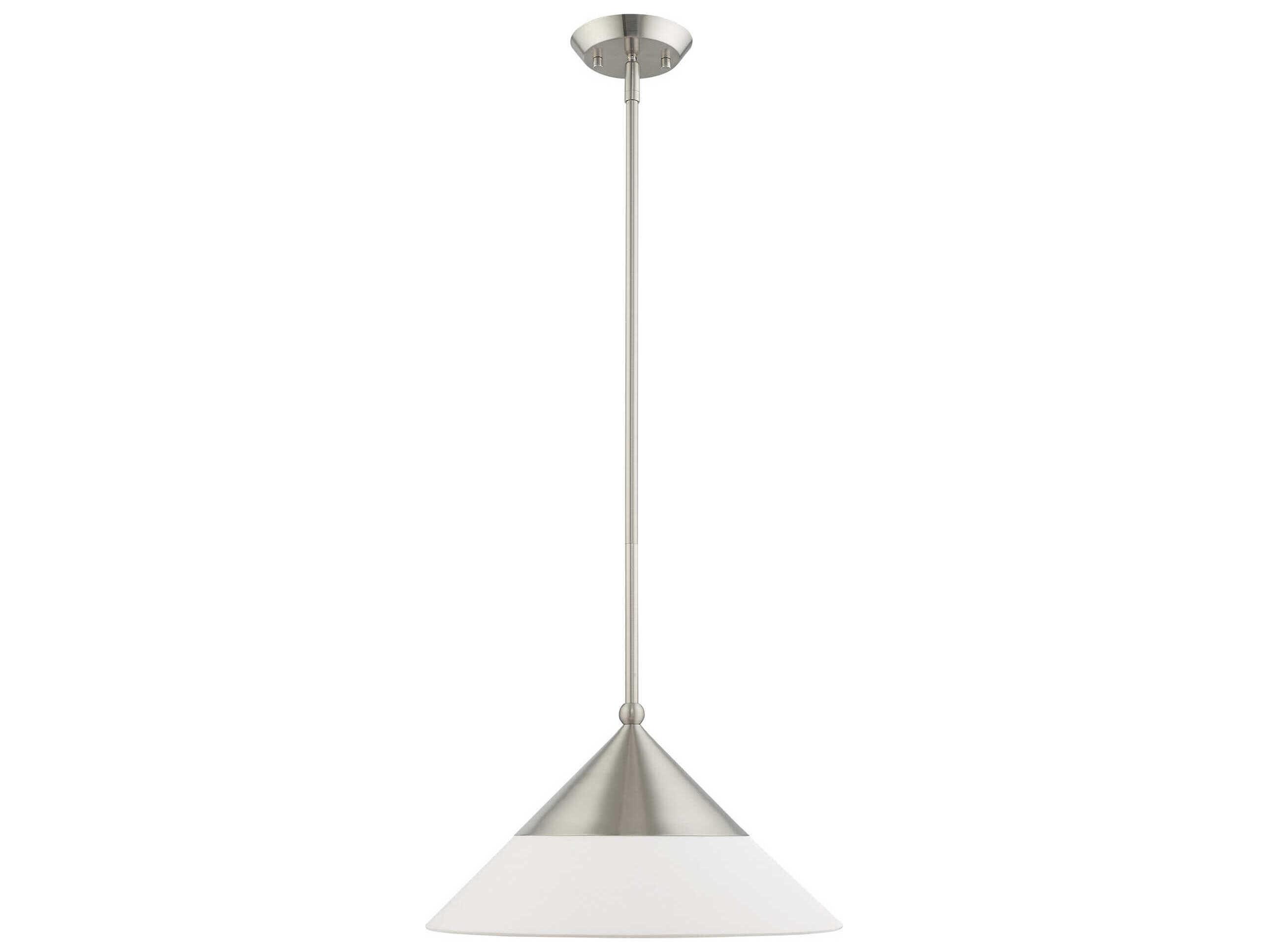 Livex Lighting Stockholm 1-Light Brushed Nickel Pendant