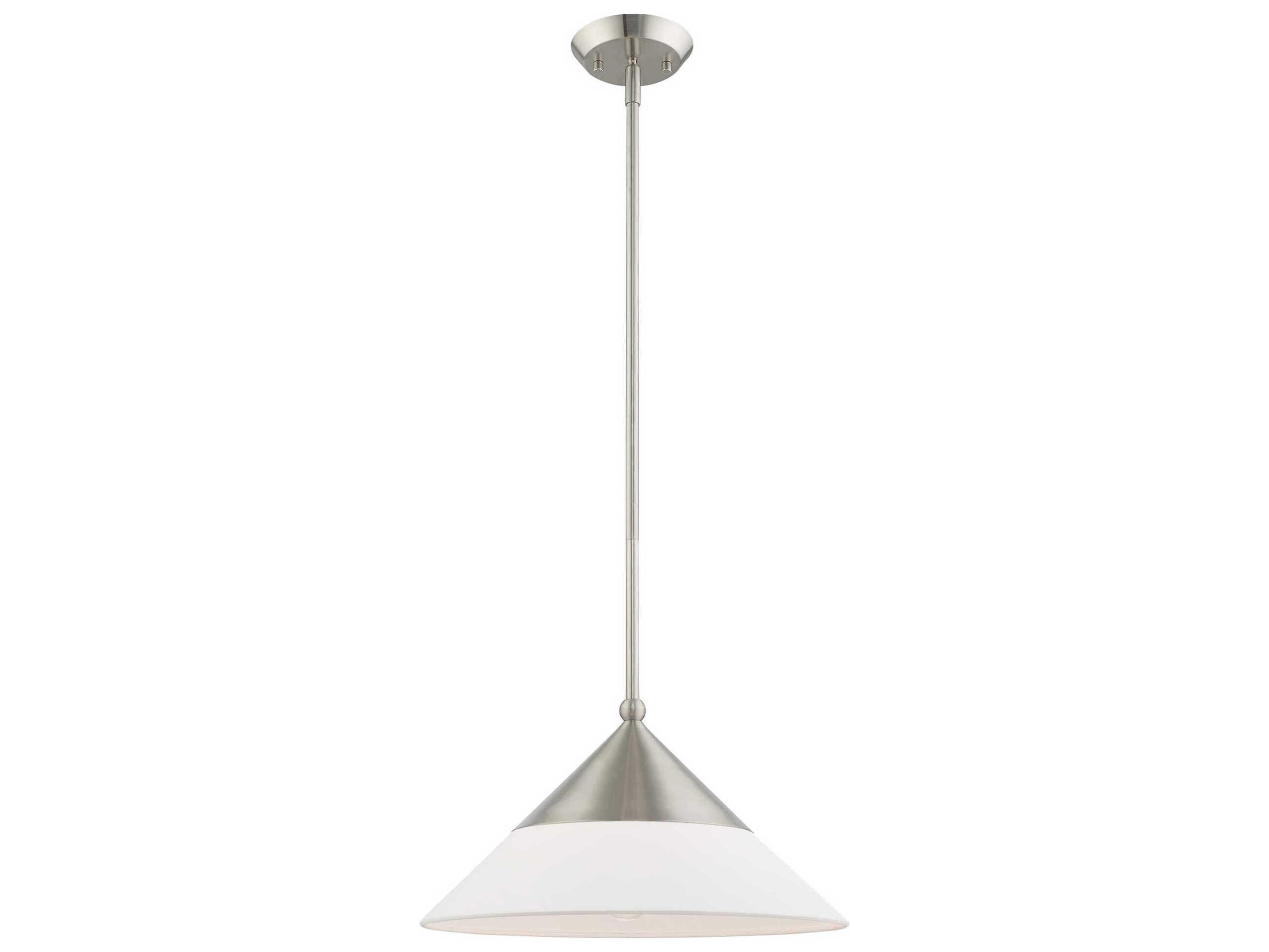 Livex Lighting Stockholm 1-Light Brushed Nickel Pendant