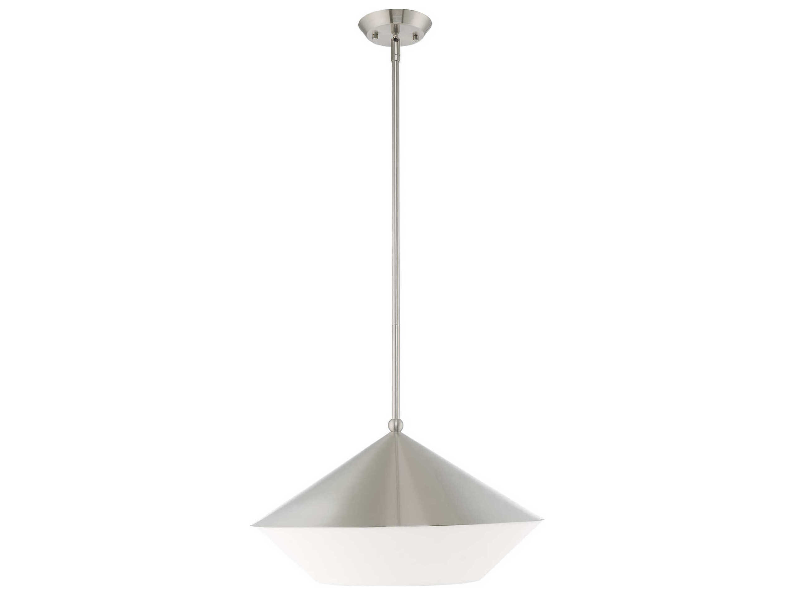 Livex Lighting Stockholm 1-Light Brushed Nickel Pendant