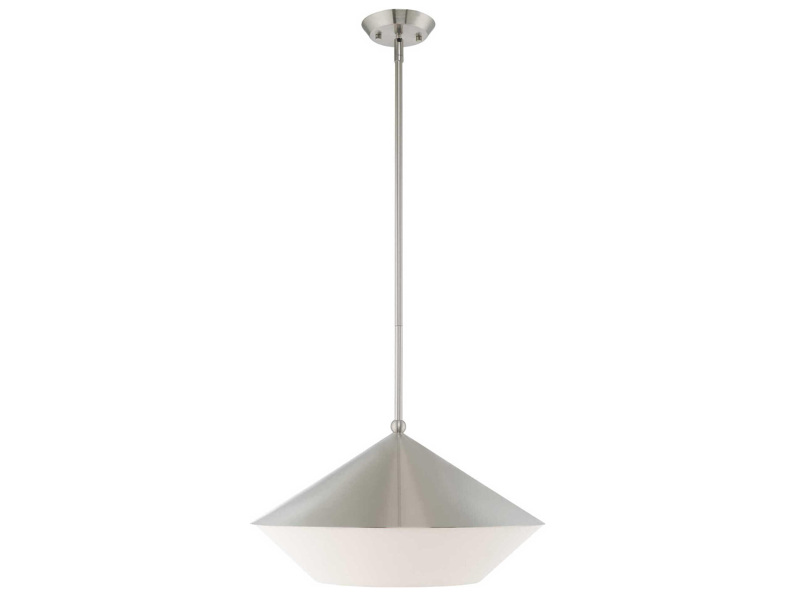 Livex Lighting Stockholm 1-Light Brushed Nickel Pendant
