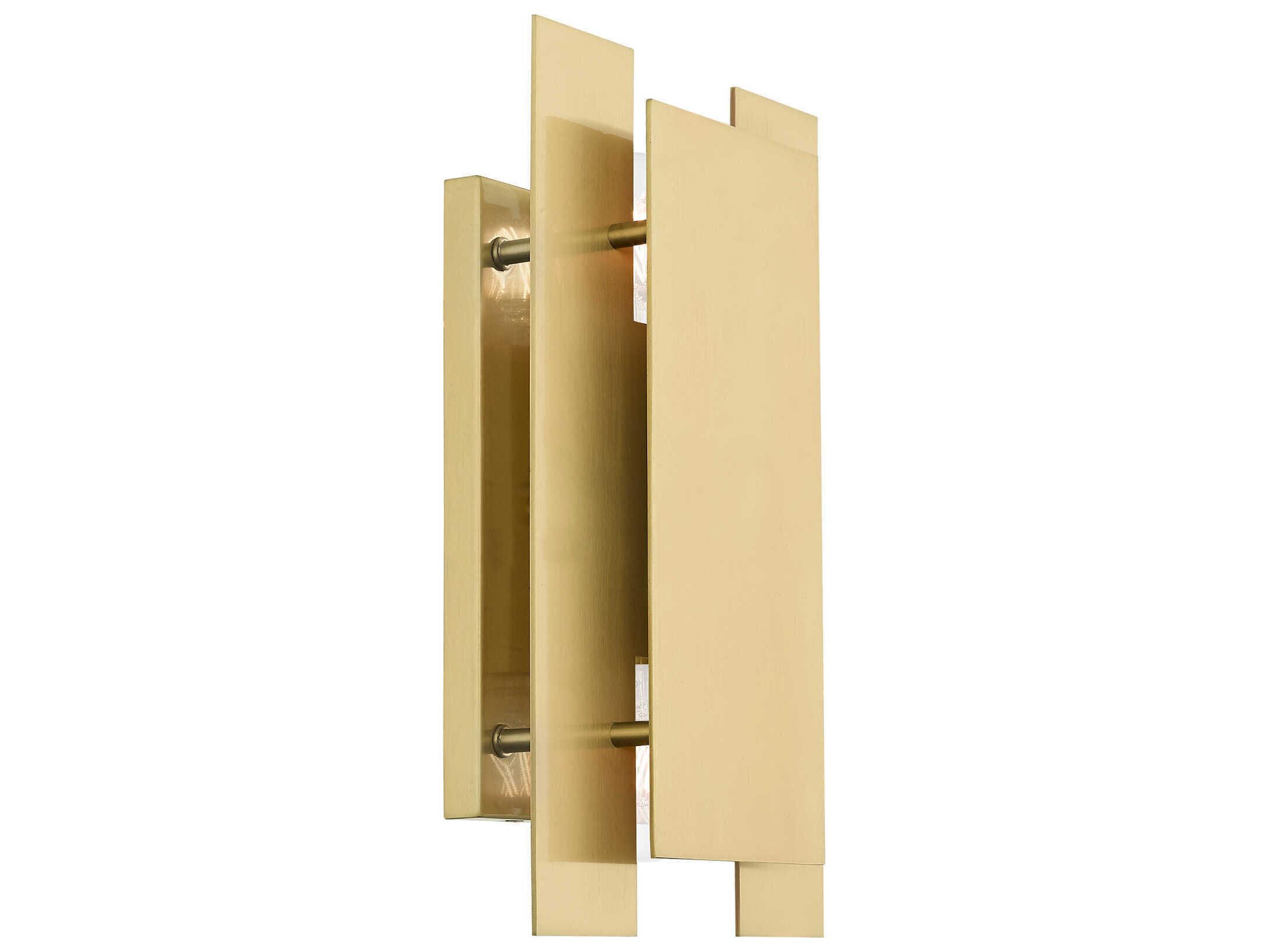 Livex Lighting Varick 2-Light Satin Brass Wall Sconce