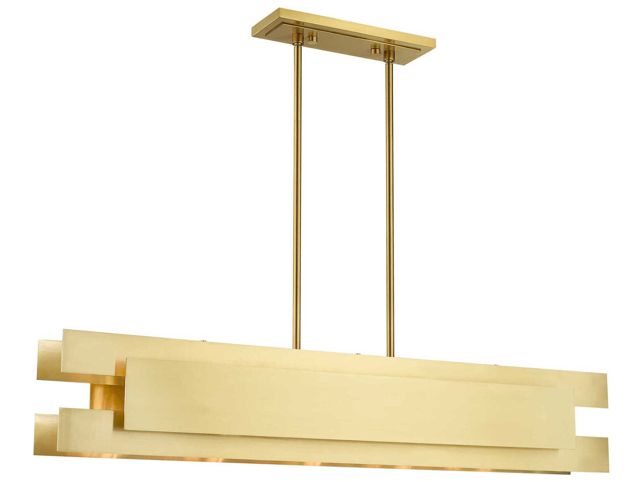 Livex Lighting Varick 5-Light Satin Brass Island Pendant