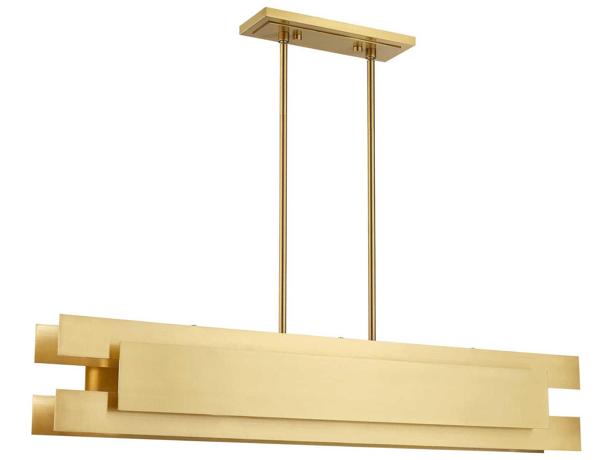 Livex Lighting Varick 5-Light Satin Brass Island Pendant