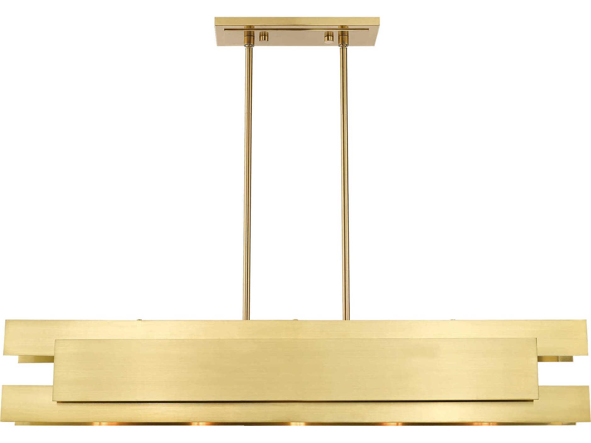 Livex Lighting Varick 5-Light Satin Brass Island Pendant