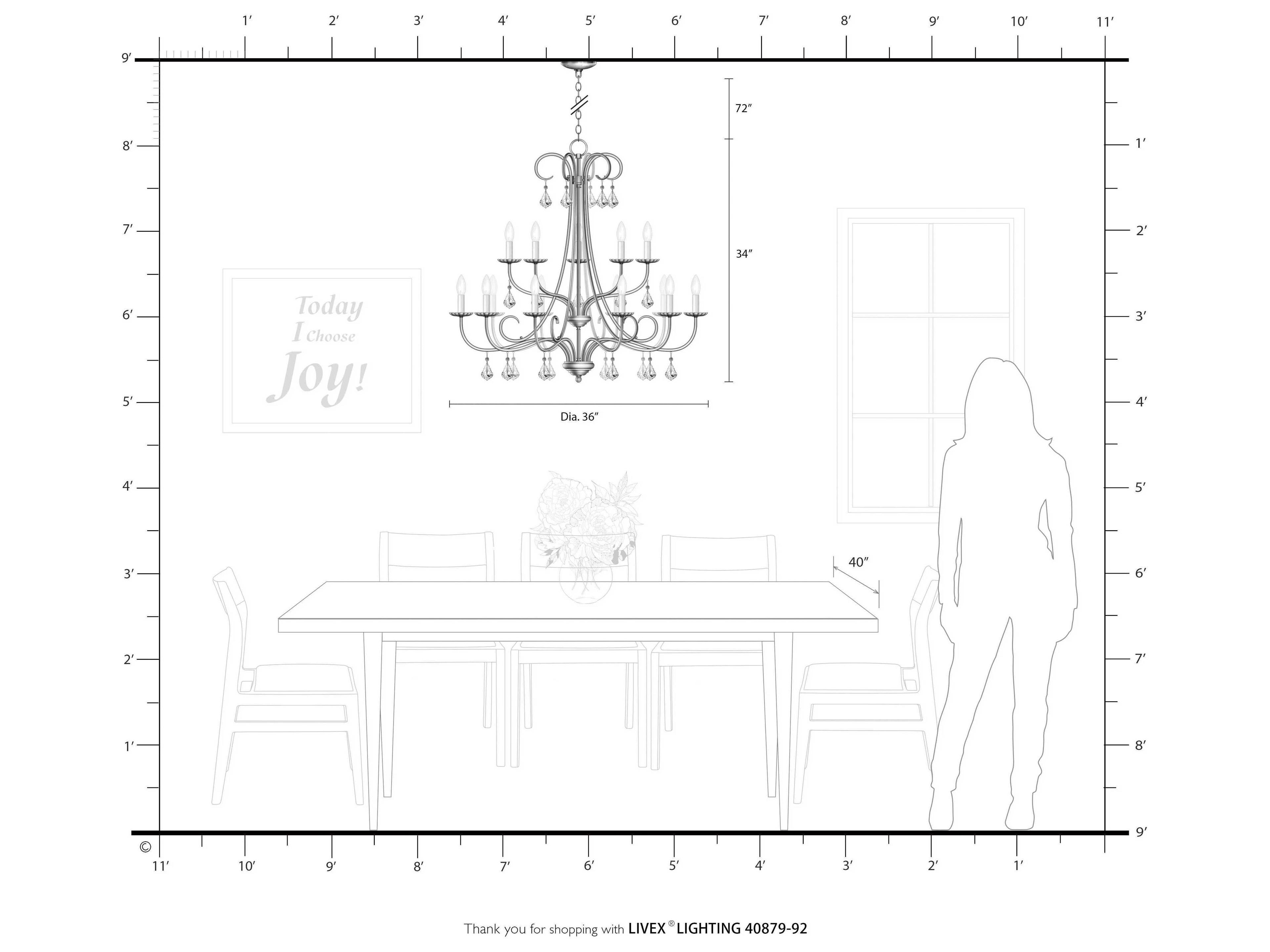 Livex Lighting Daphne 15-Light English Bronze Crystal Candelabra Tiered Chandelier
