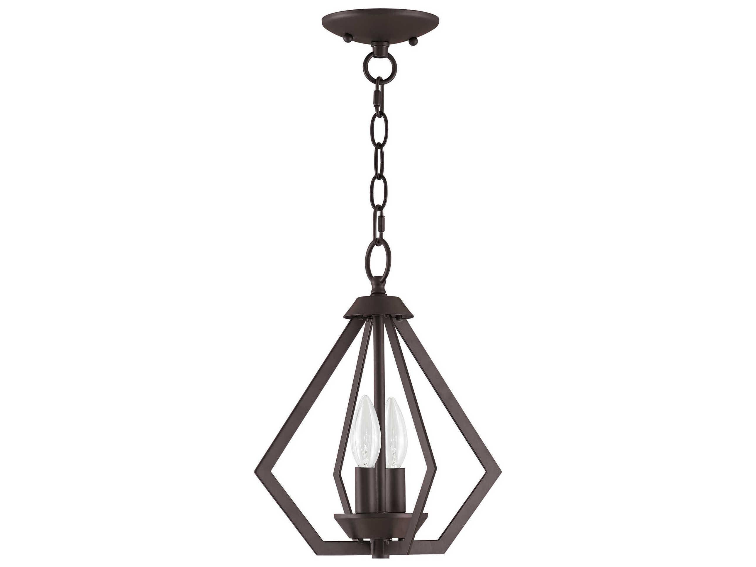 Livex Lighting Prism 2-Light Bronze Mini Pendant