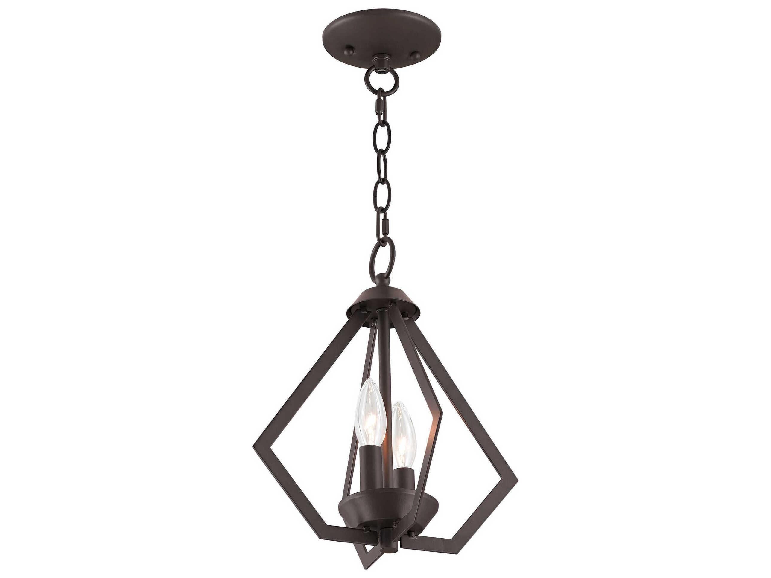 Livex Lighting Prism 2-Light Bronze Mini Pendant