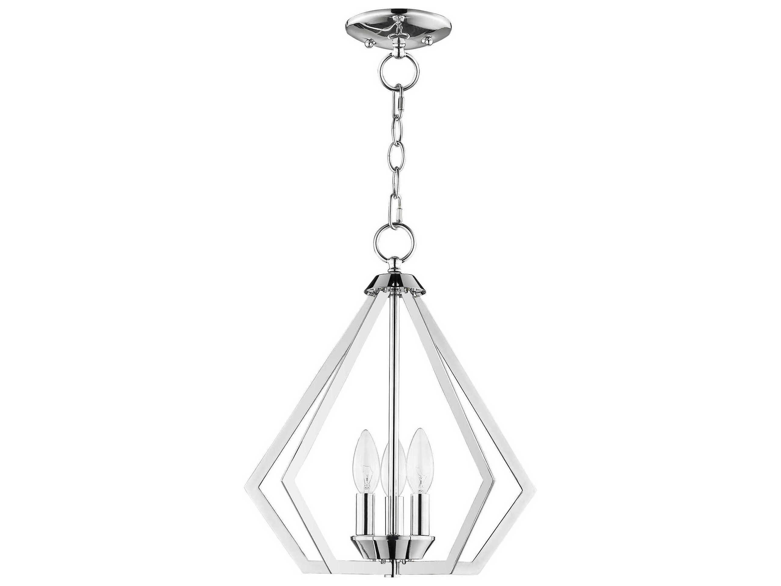 Livex Lighting Prism 3-Light Polished Chrome Pendant
