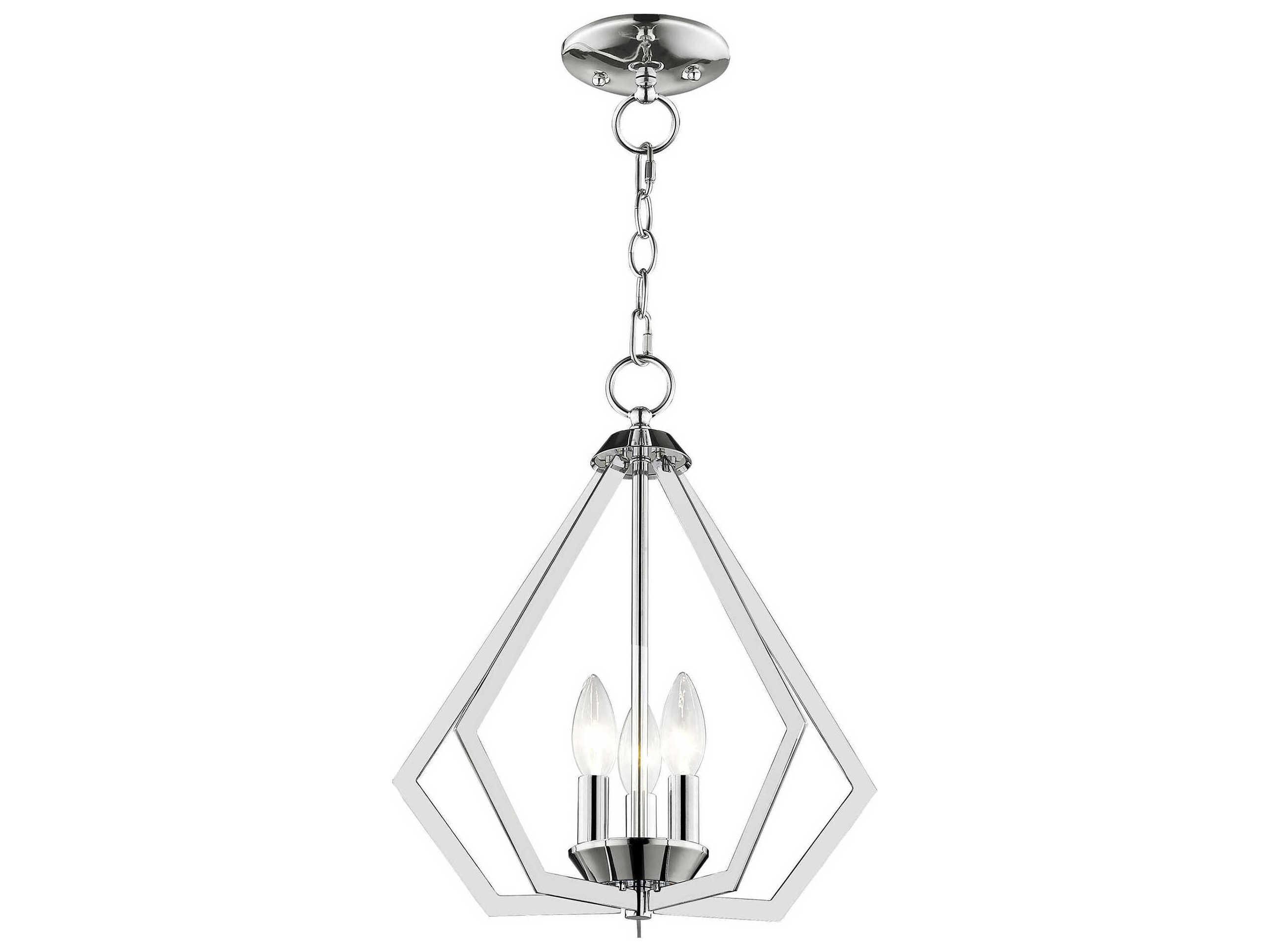 Livex Lighting Prism 3-Light Polished Chrome Pendant