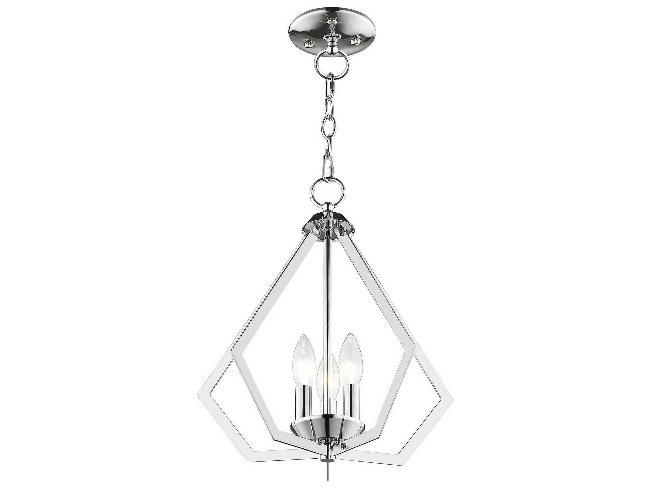 Livex Lighting Prism 3-Light Polished Chrome Pendant