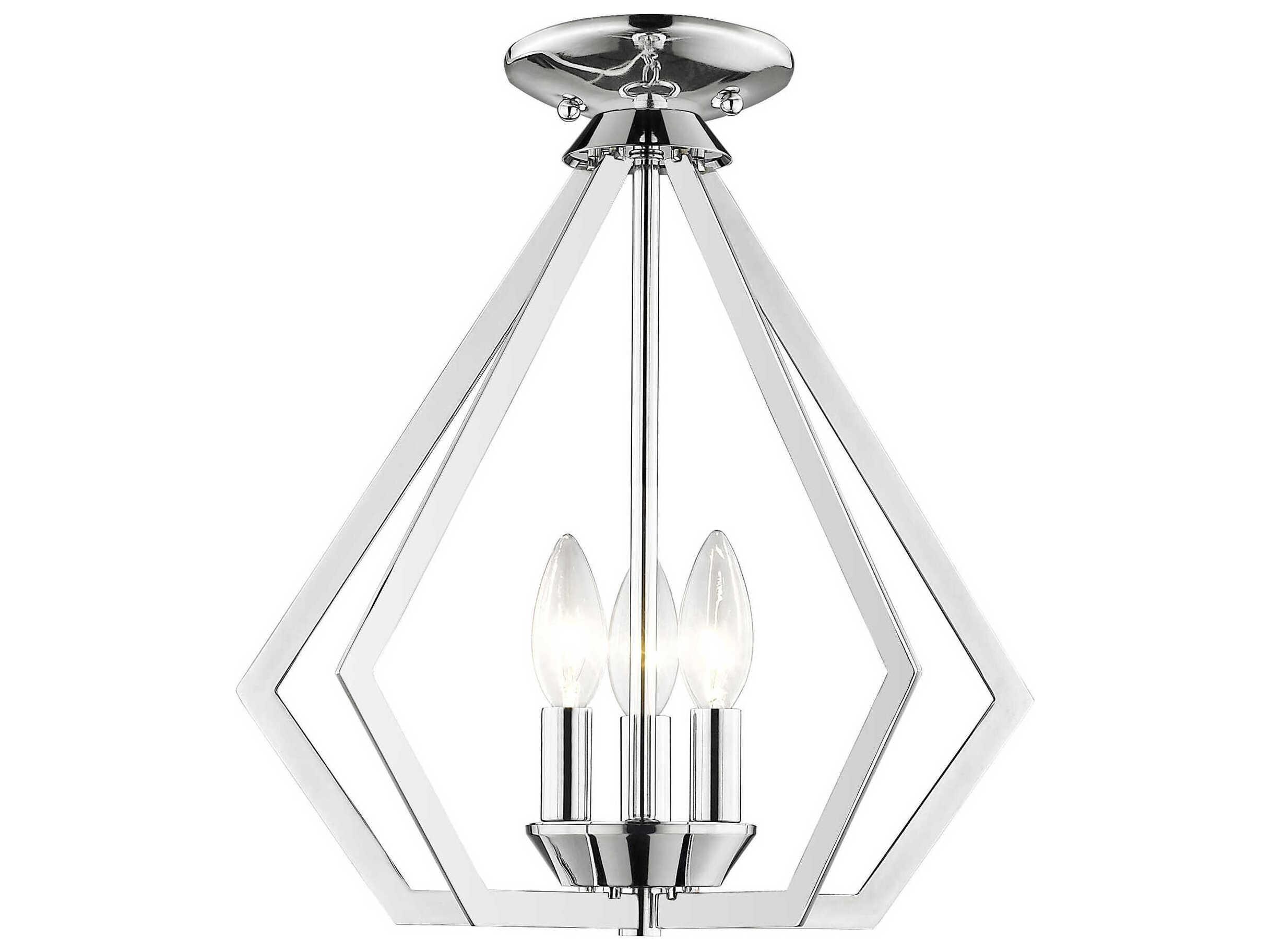 Livex Lighting Prism 3-Light Polished Chrome Pendant