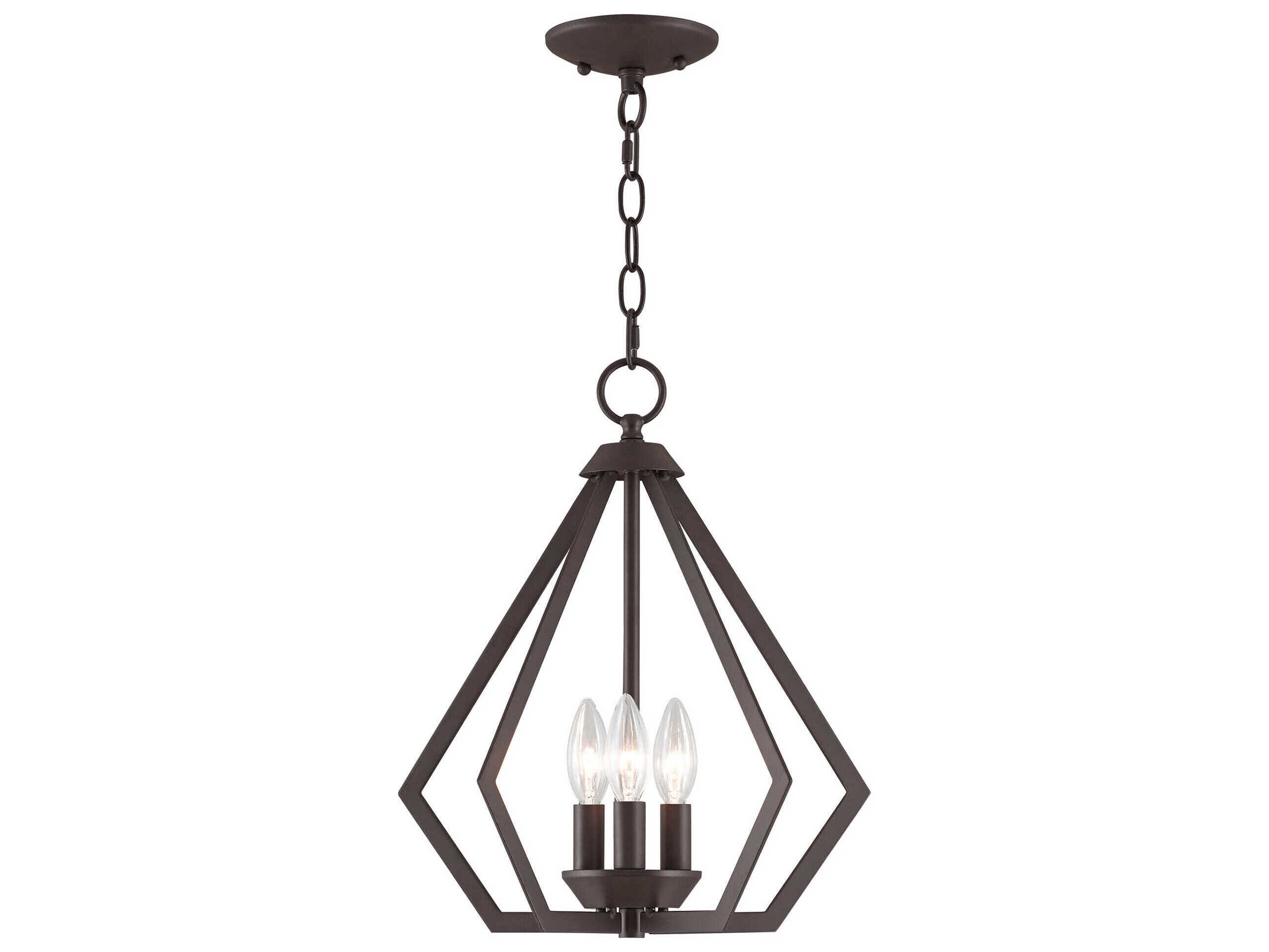 Livex Lighting Prism 3-Light Bronze Pendant