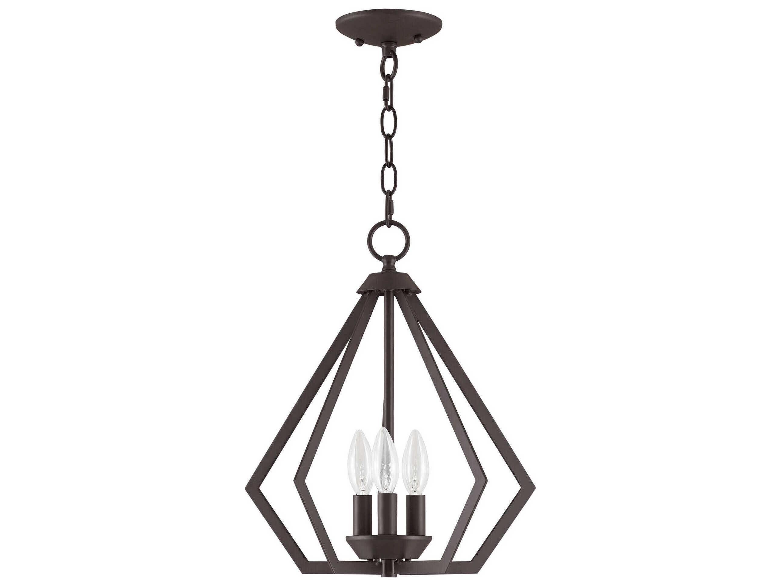 Livex Lighting Prism 3-Light Bronze Pendant