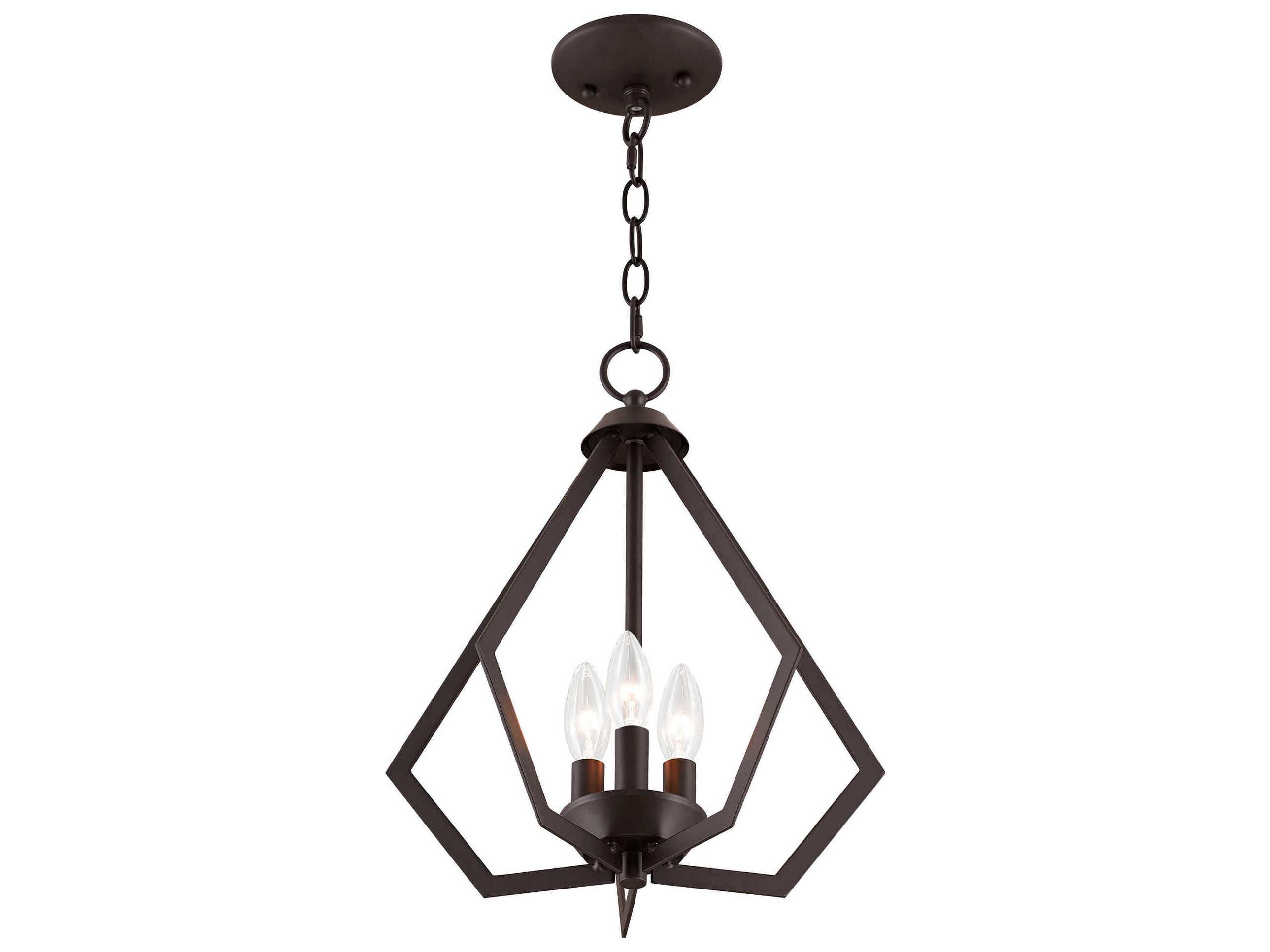 Livex Lighting Prism 3-Light Bronze Pendant