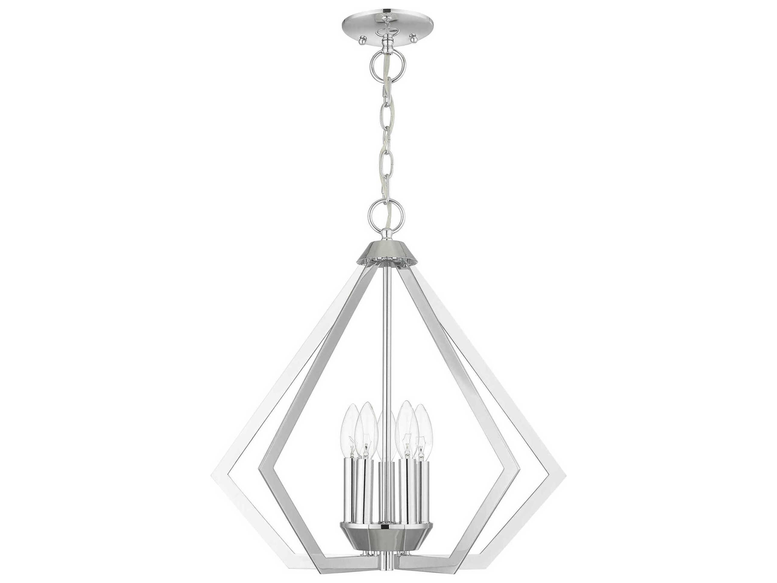 Livex Lighting Prism 5-Light Polished Chrome Pendant