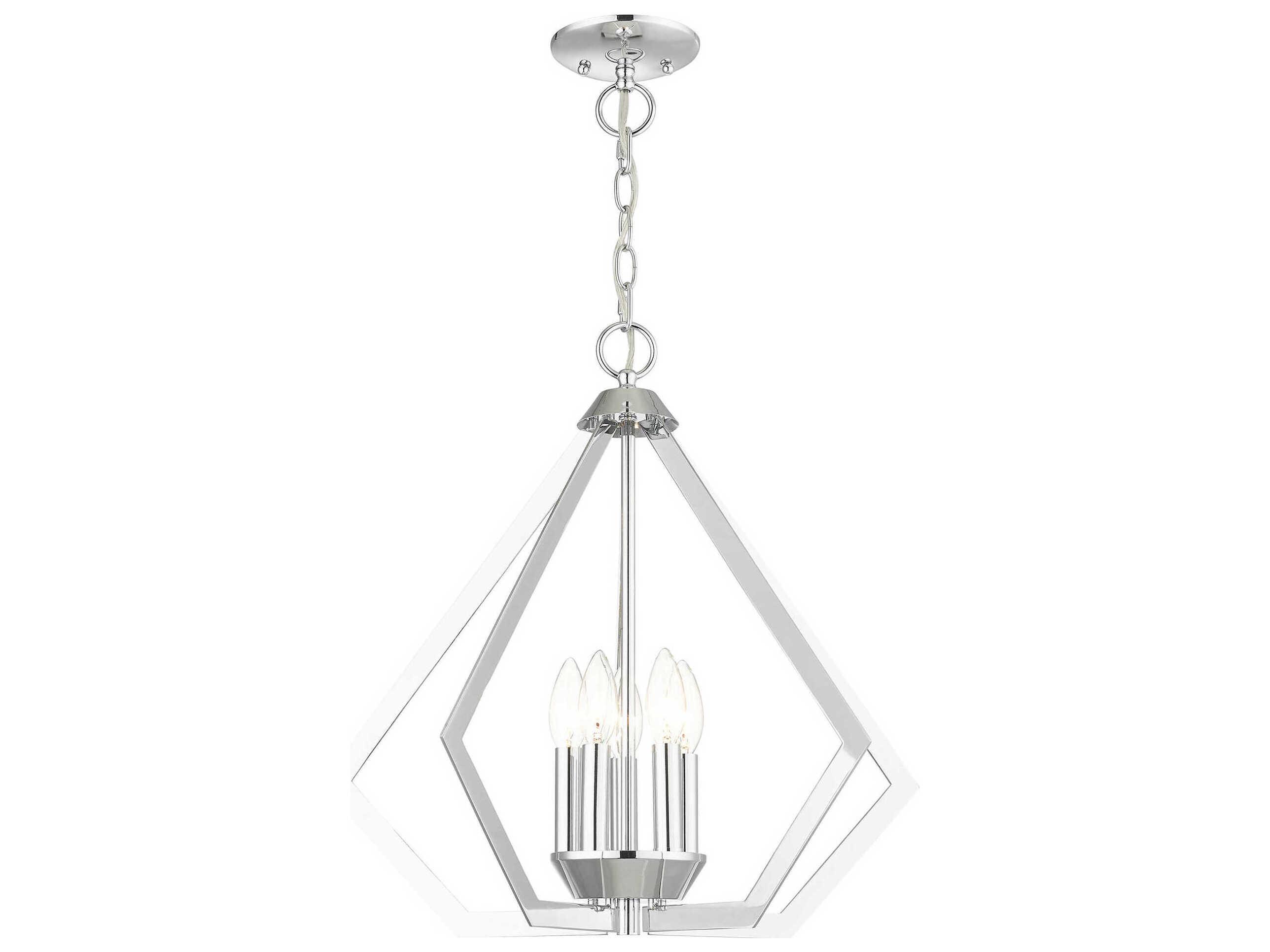 Livex Lighting Prism 5-Light Polished Chrome Pendant