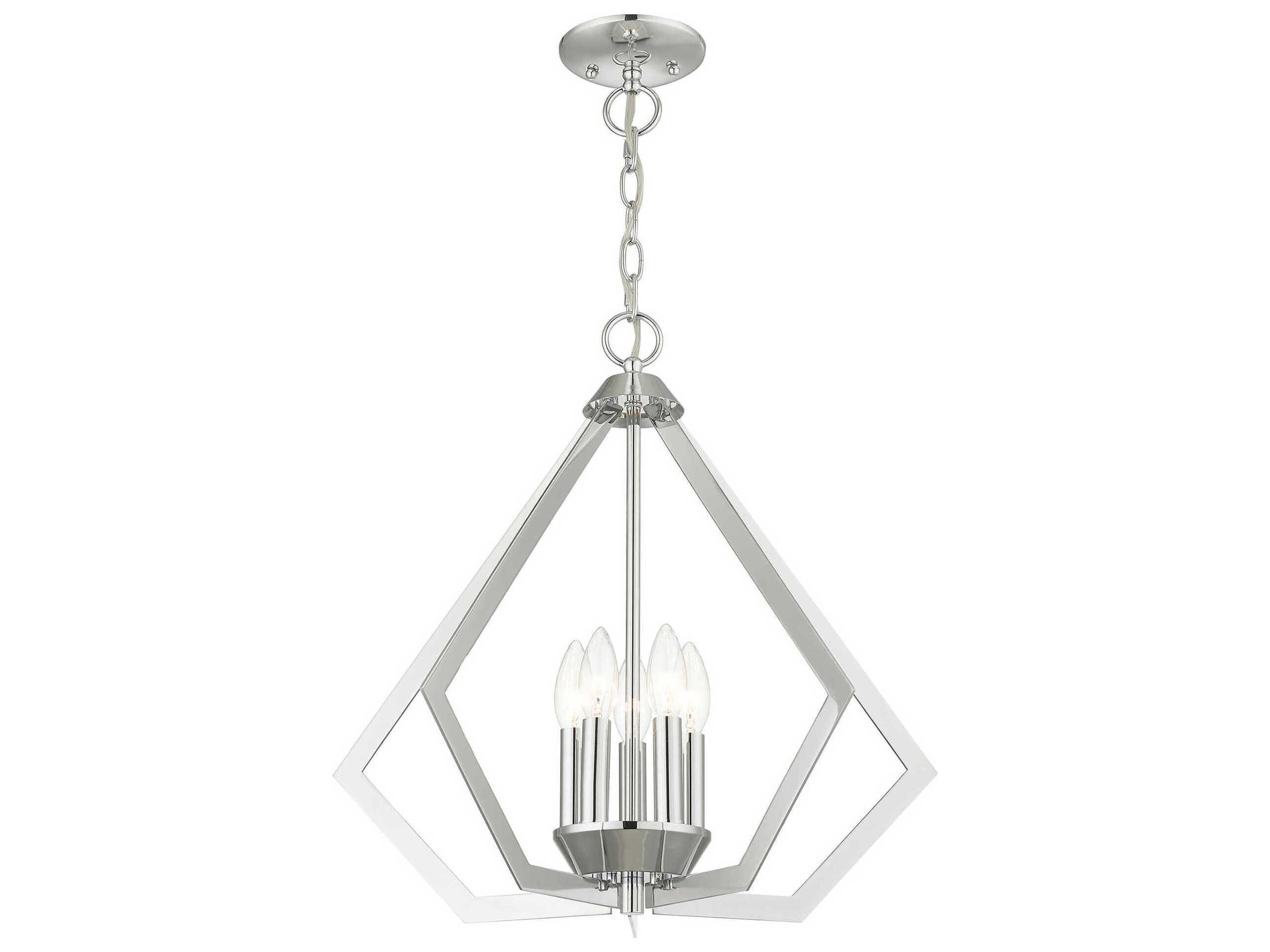 Livex Lighting Prism 5-Light Polished Chrome Pendant