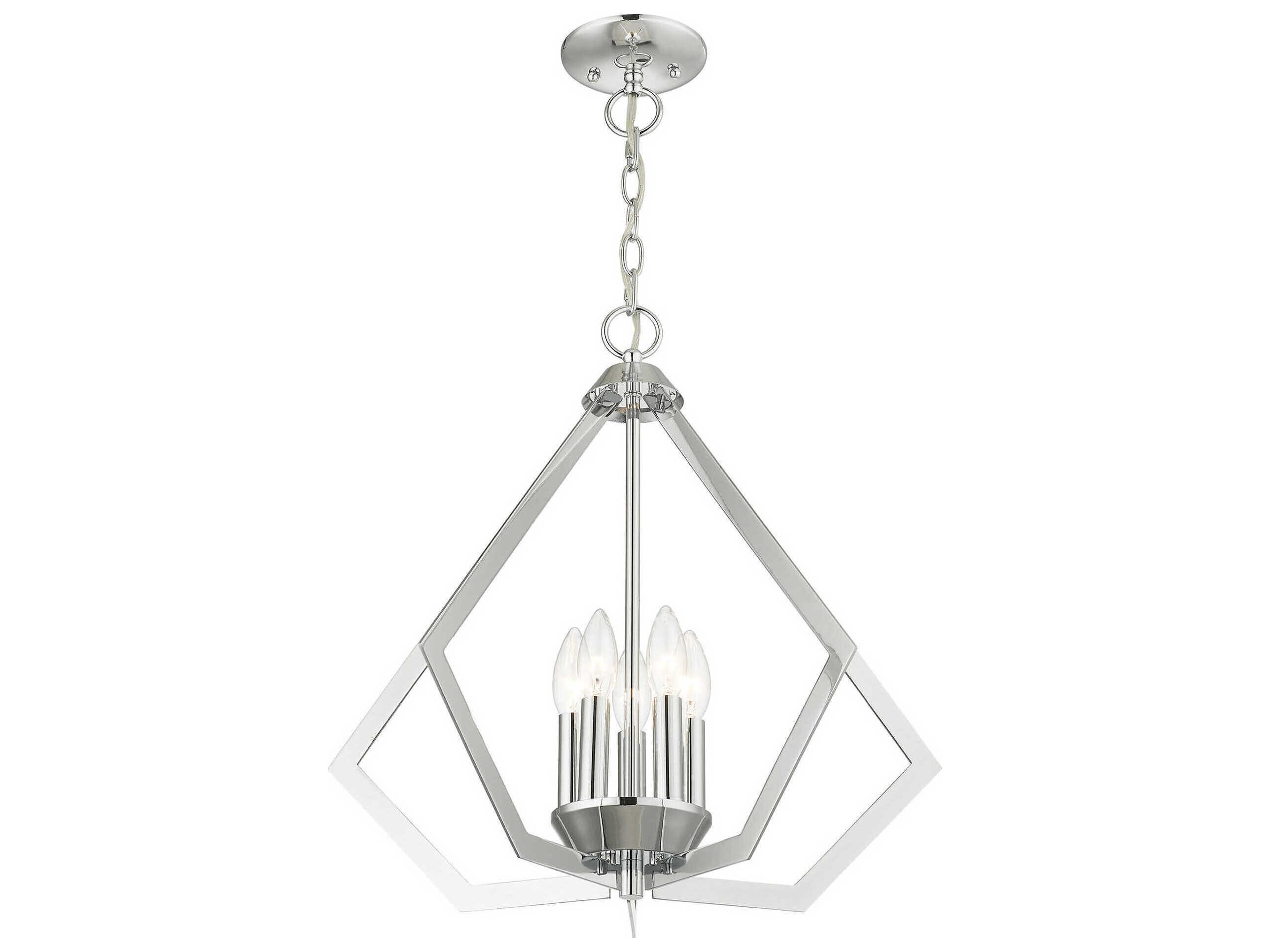Livex Lighting Prism 5-Light Polished Chrome Pendant
