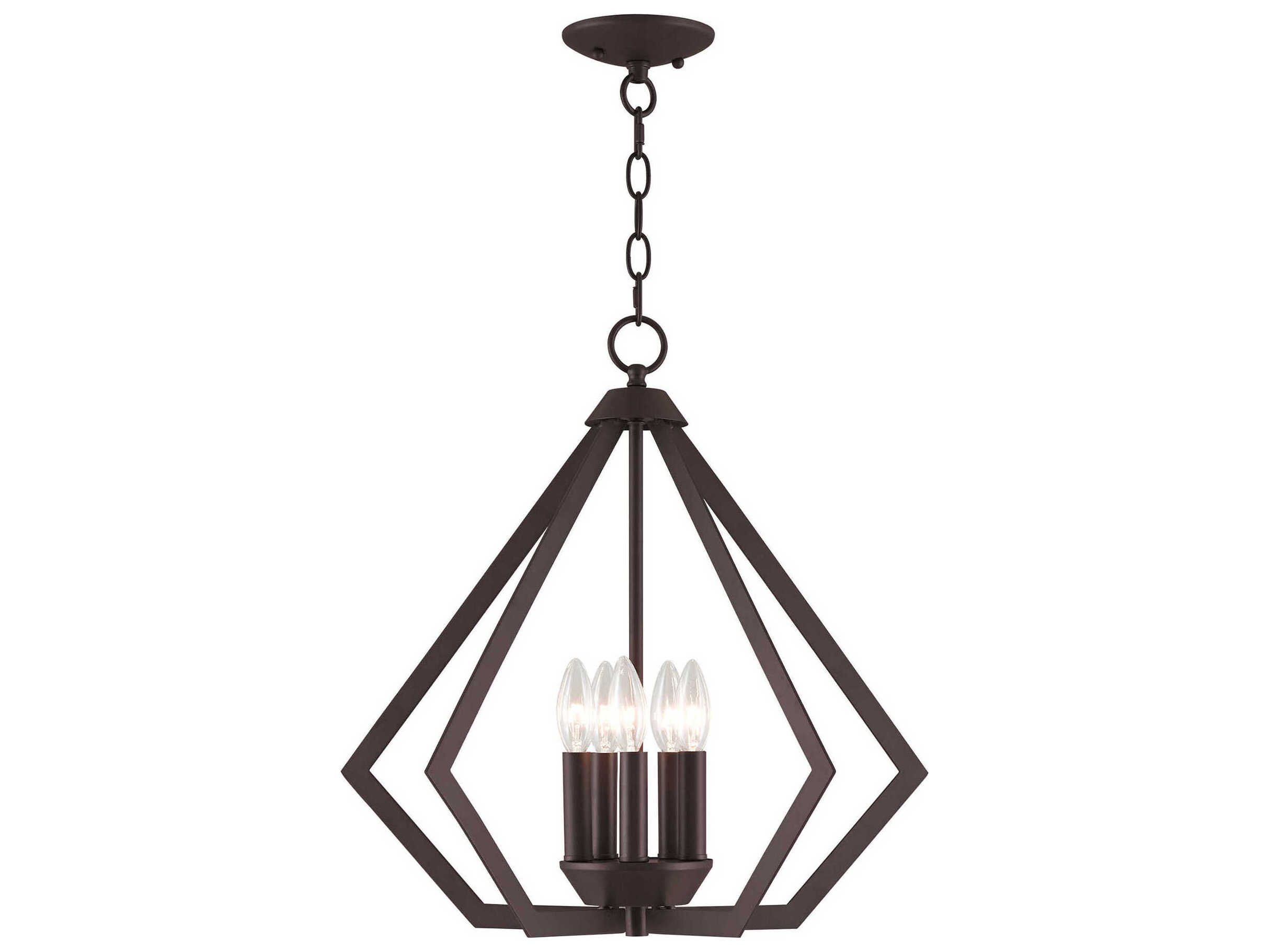 Livex Lighting Prism 5-Light Bronze Pendant