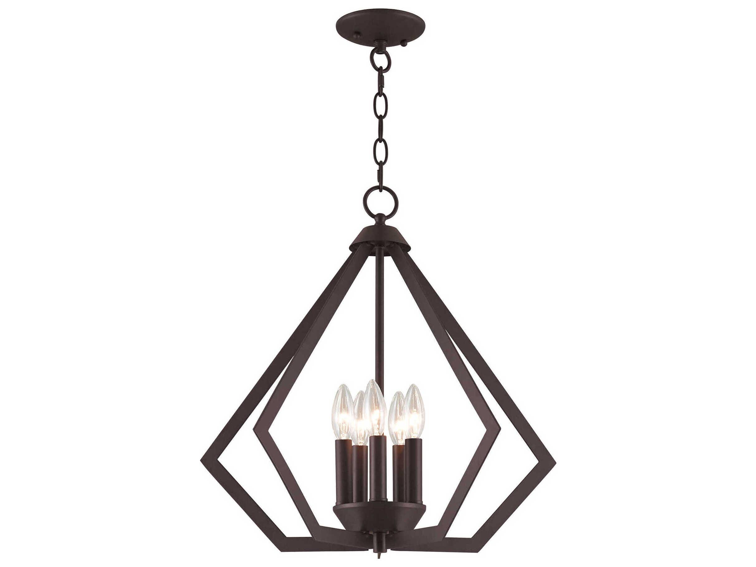 Livex Lighting Prism 5-Light Bronze Pendant