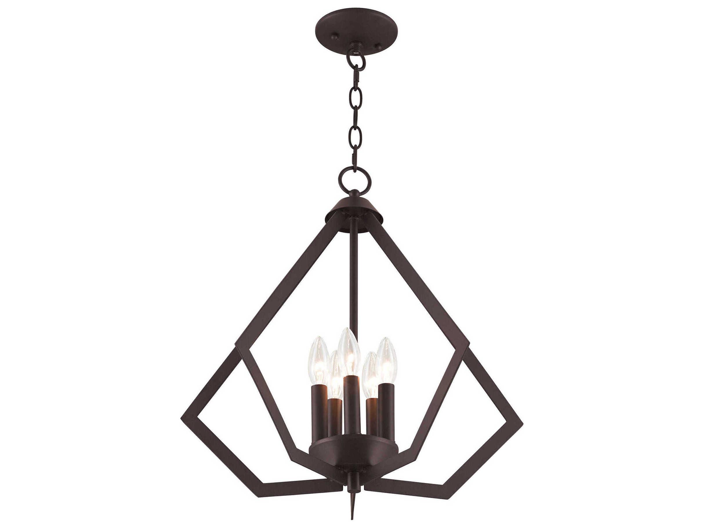 Livex Lighting Prism 5-Light Bronze Pendant