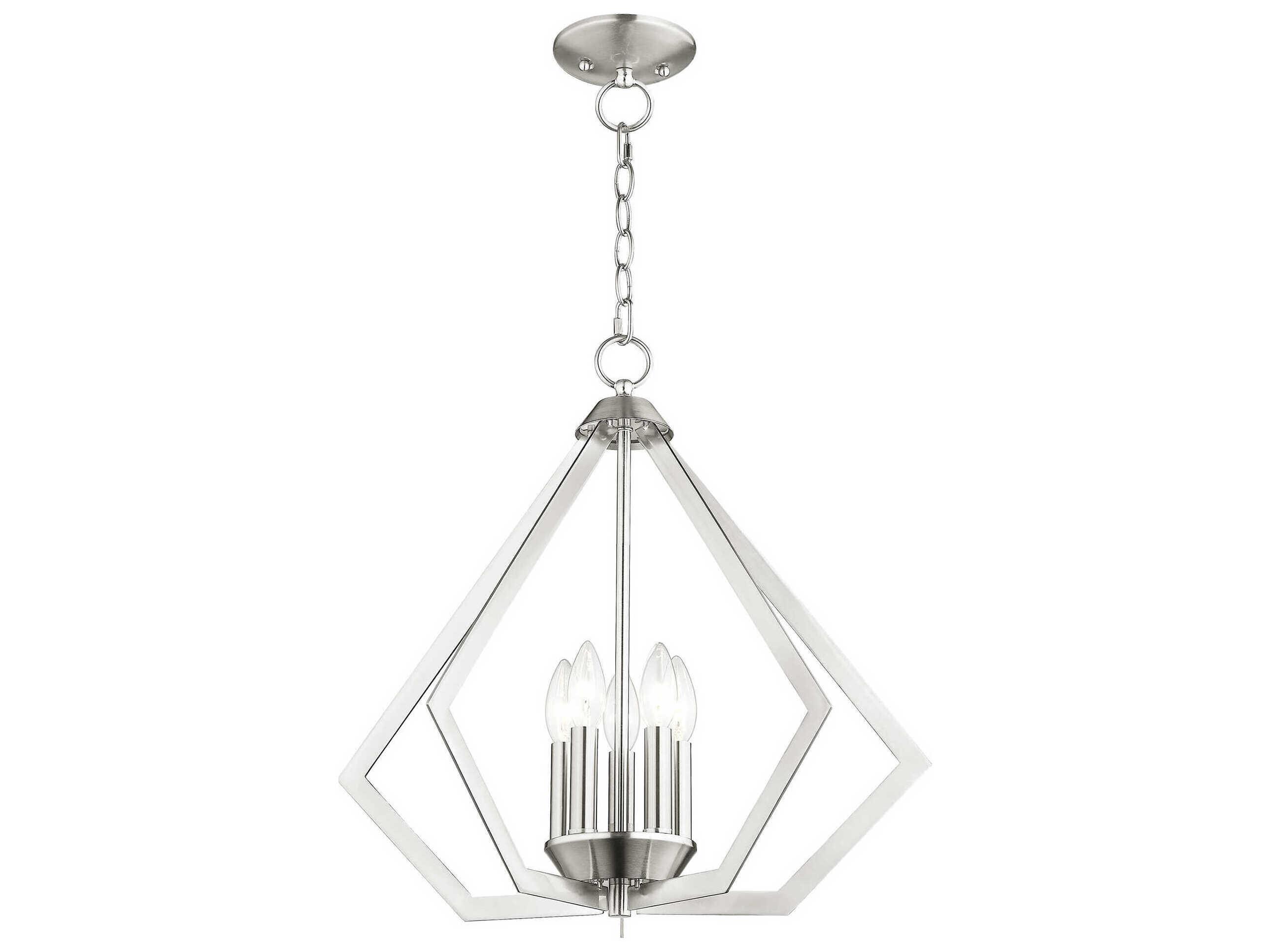 Livex Lighting Prism 5-Light Brushed Nickel Pendant