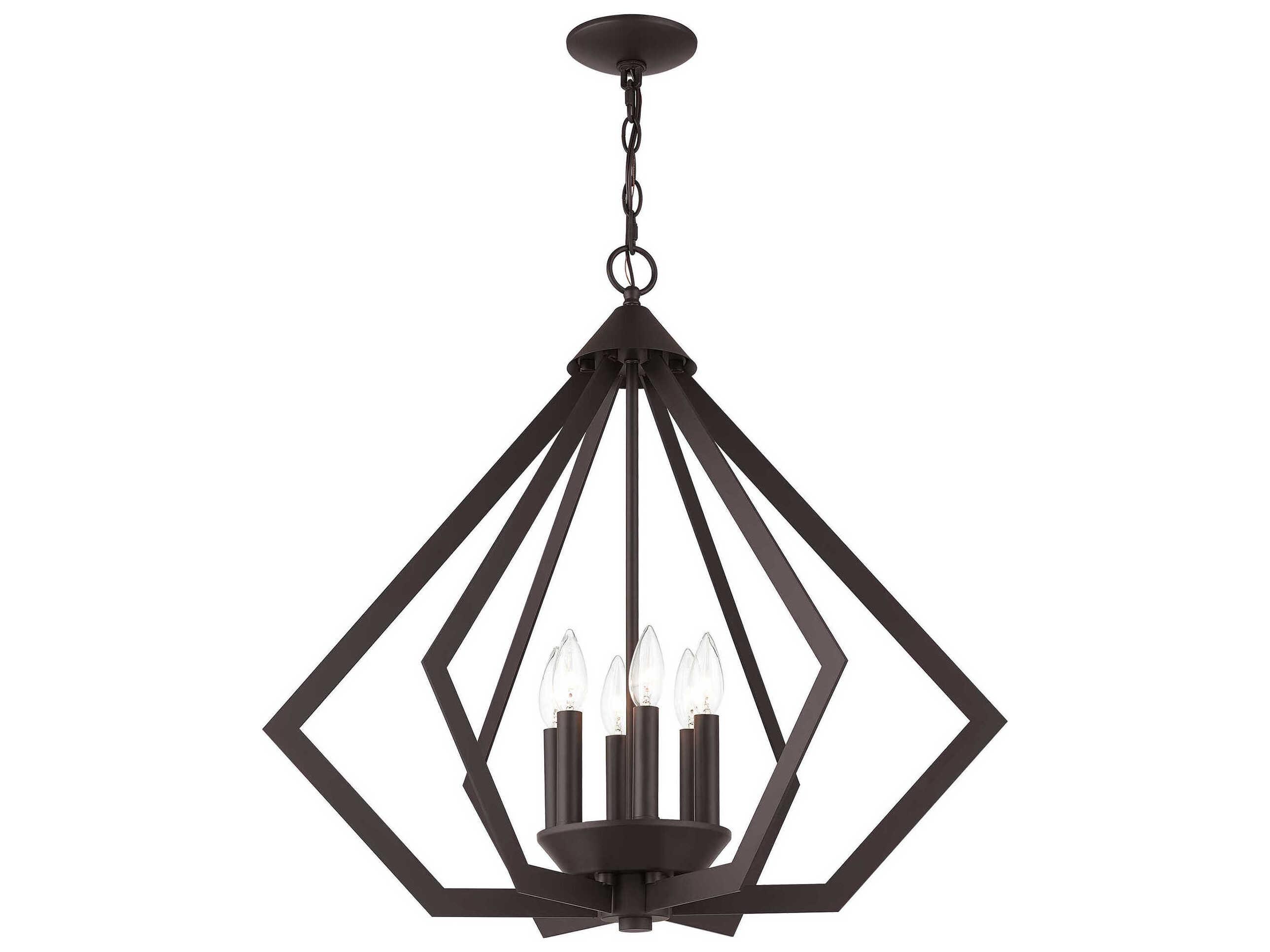 Livex Lighting Prism 6-Light Bronze Pendant