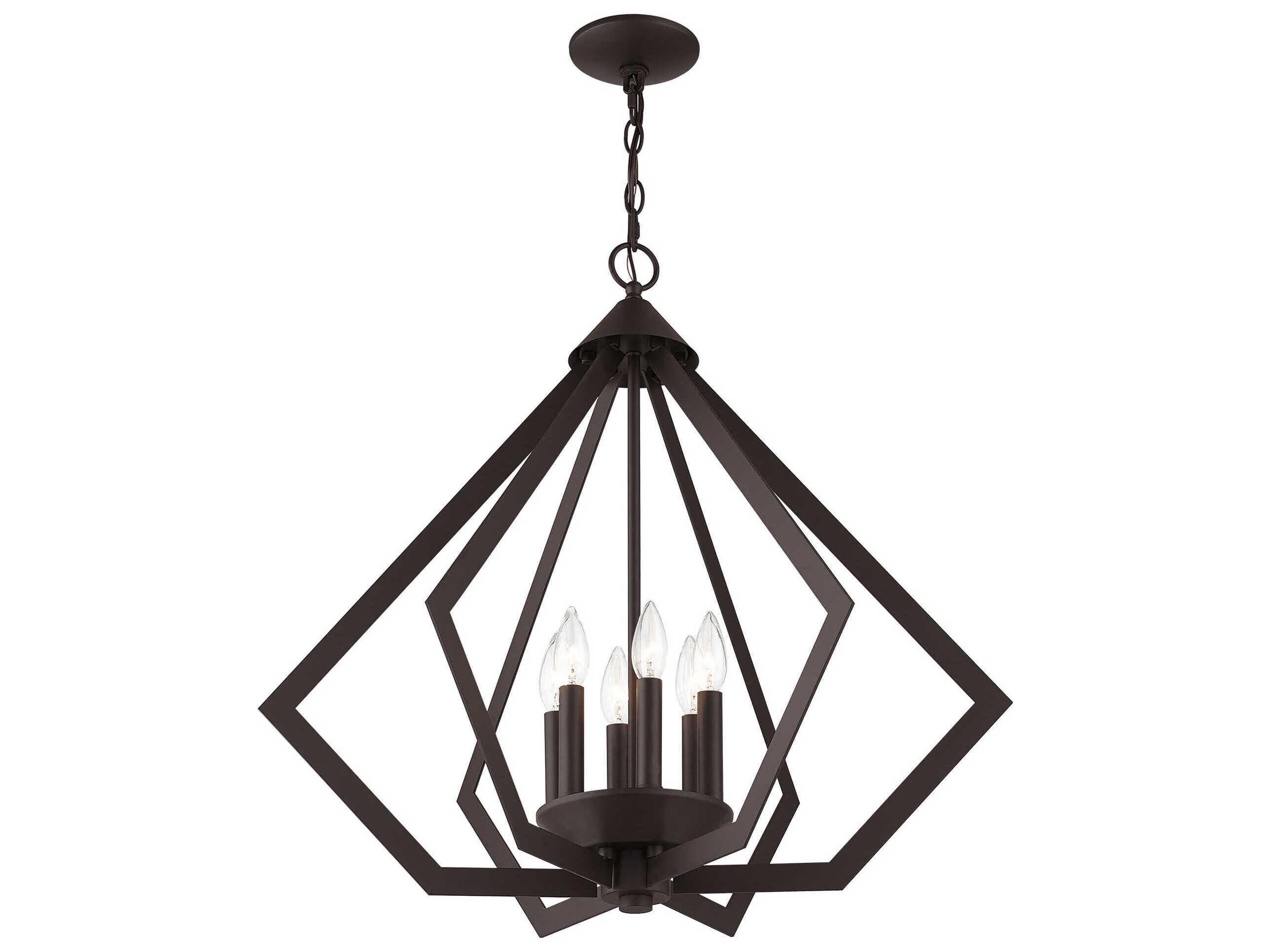 Livex Lighting Prism 6-Light Bronze Pendant