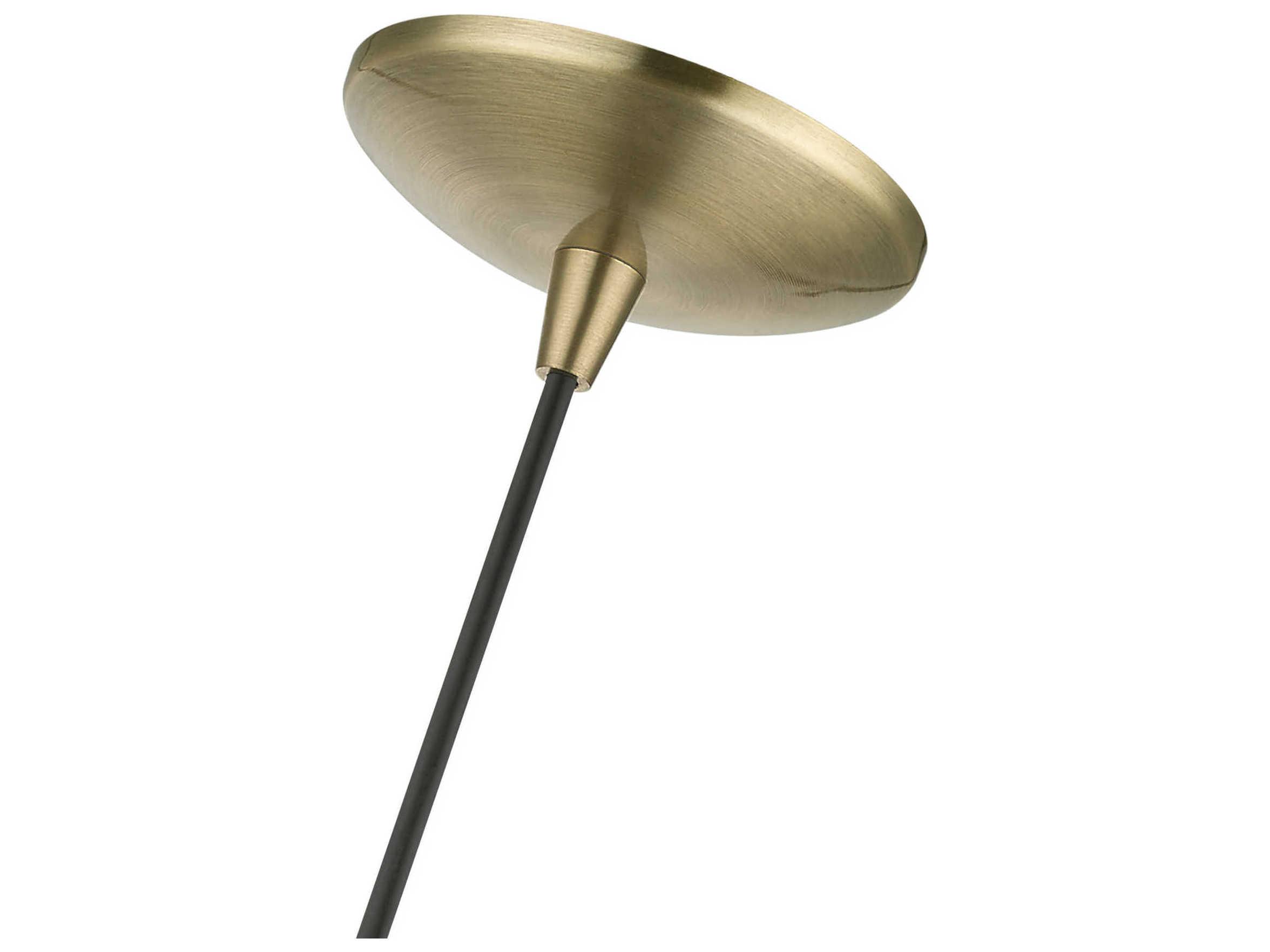 Livex Lighting Amador 1-Light Antique Brass Bell Mini Pendant