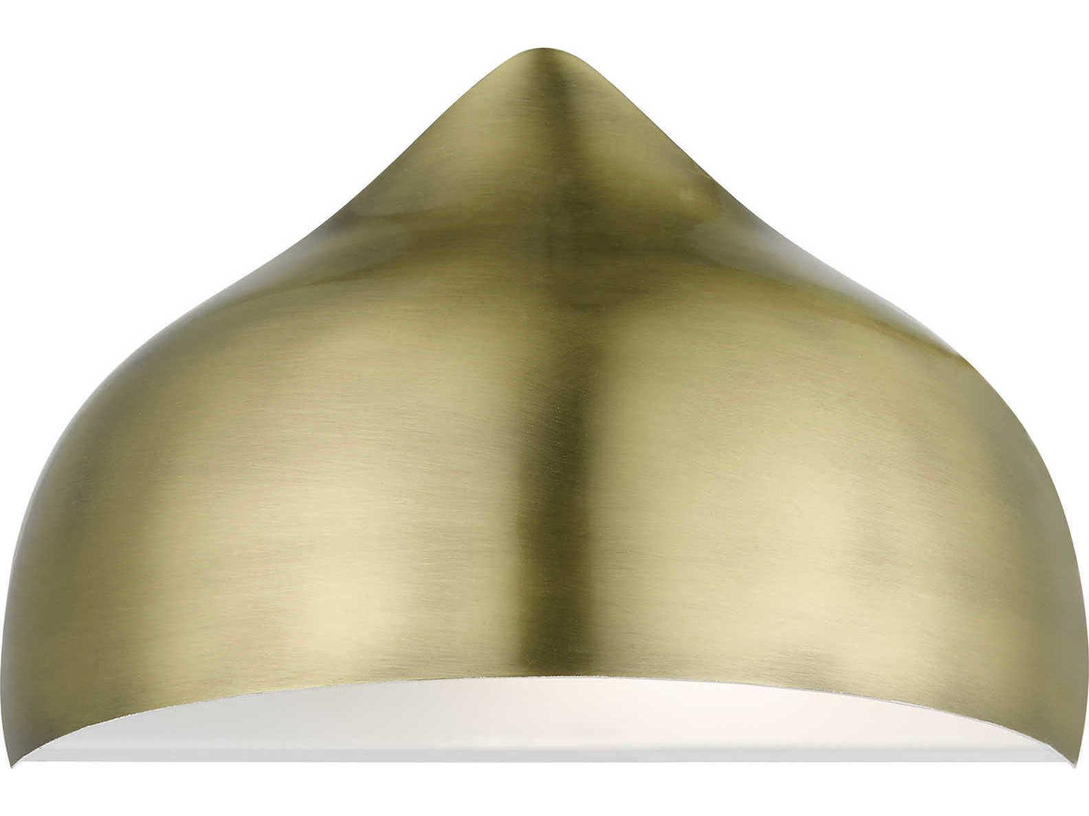 Livex Lighting Amador 1-Light Antique Brass Wall Sconce
