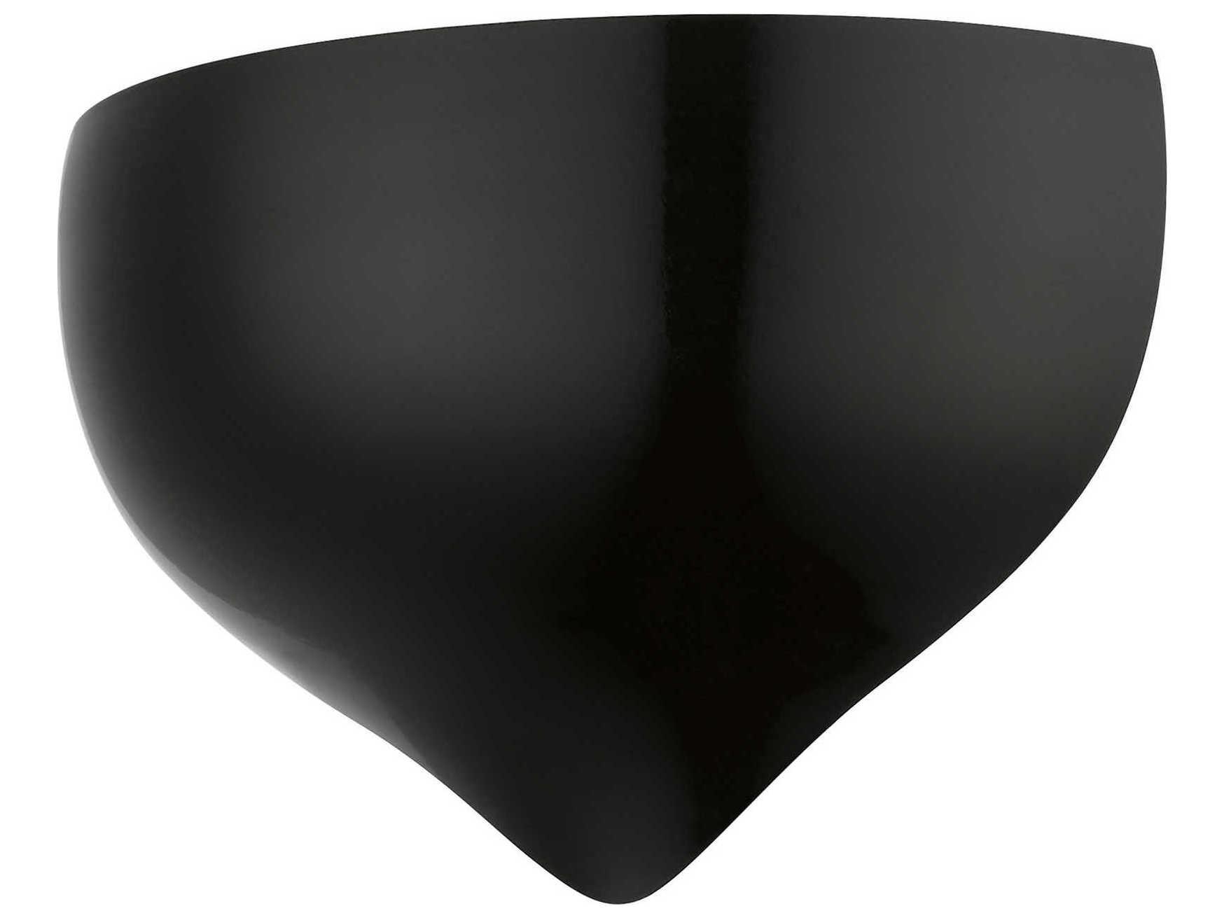 Livex Lighting Amador 1-Light Shiny Black Wall Sconce