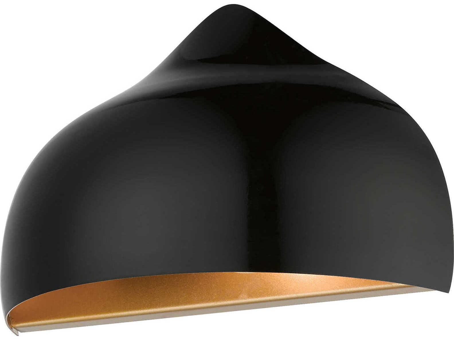 Livex Lighting Amador 1-Light Shiny Black Wall Sconce