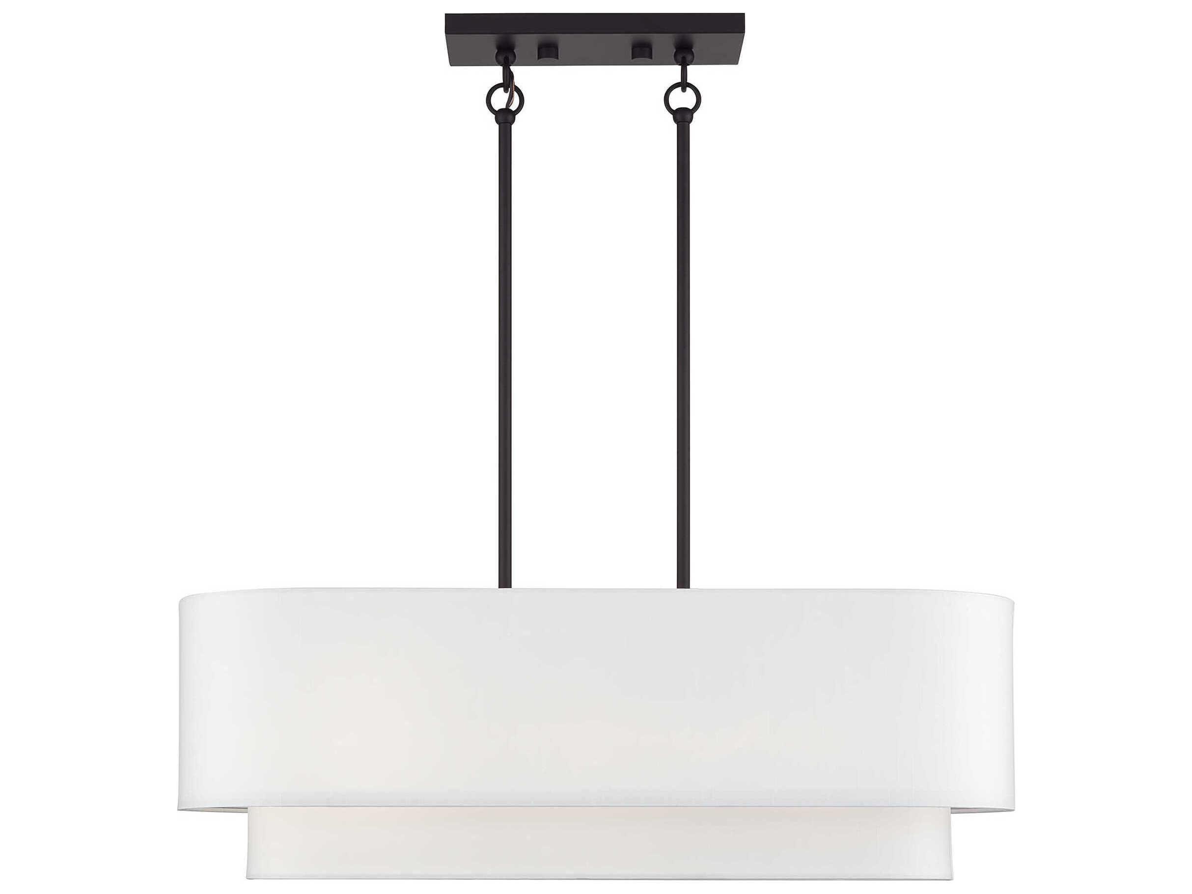 Livex Lighting Manorwood 3-Light Bronze Island Pendant